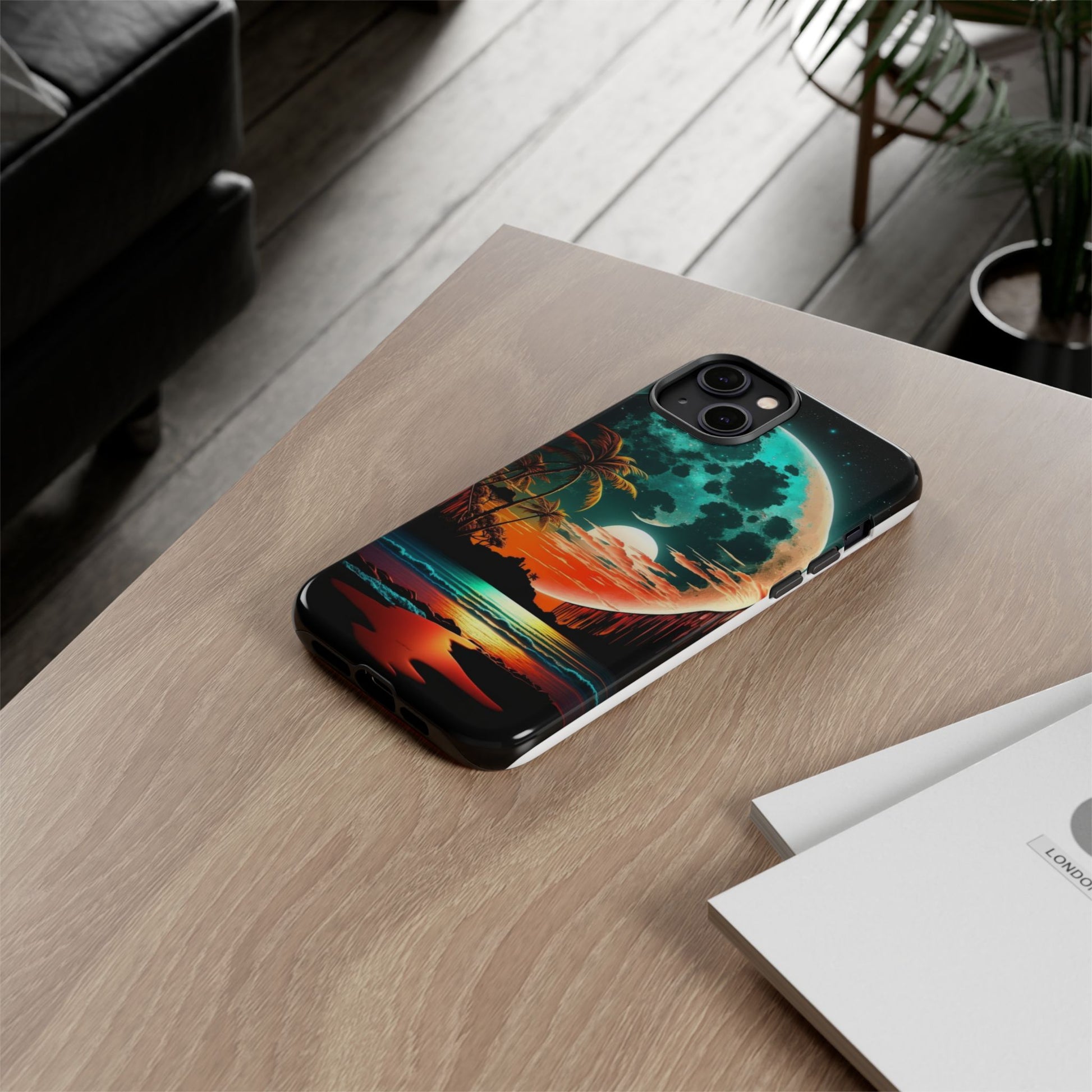 Fantasy Beach Sunset Landscape Phone Case for iPhone, Samsung Galaxy, & Pixel Phones