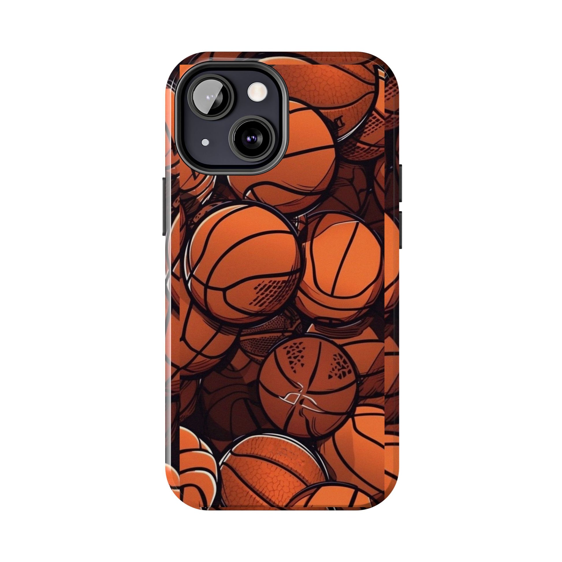Basketball Pattern Design Tough Phone Cases for Iphones & Samsung Durable