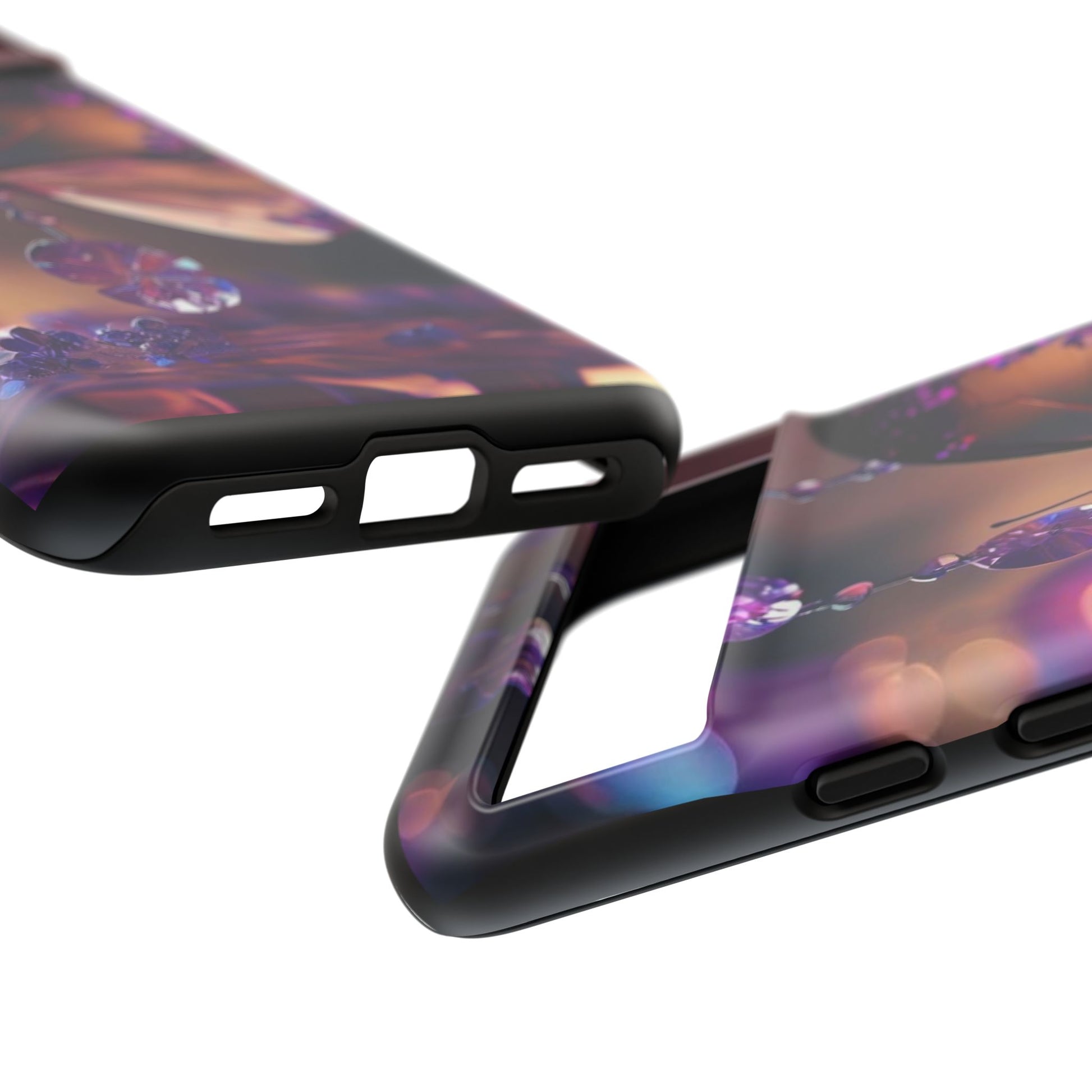 Purple Butterfly Tough Cases for iPhones, Samsung, and Pixel