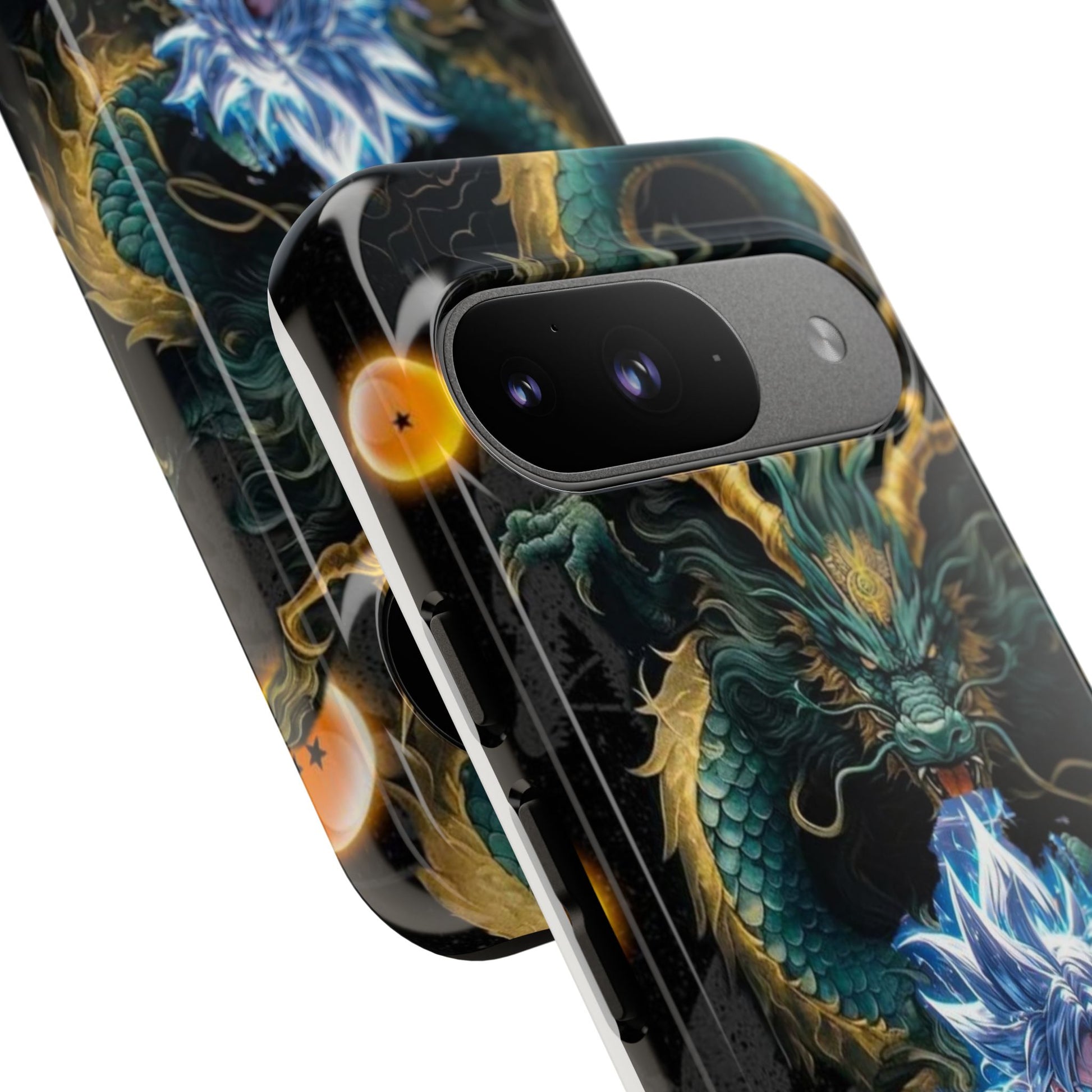 Anime Goku x Shenron Dragonball Z Tough Cases for iPhones, Samsung, and Pixel