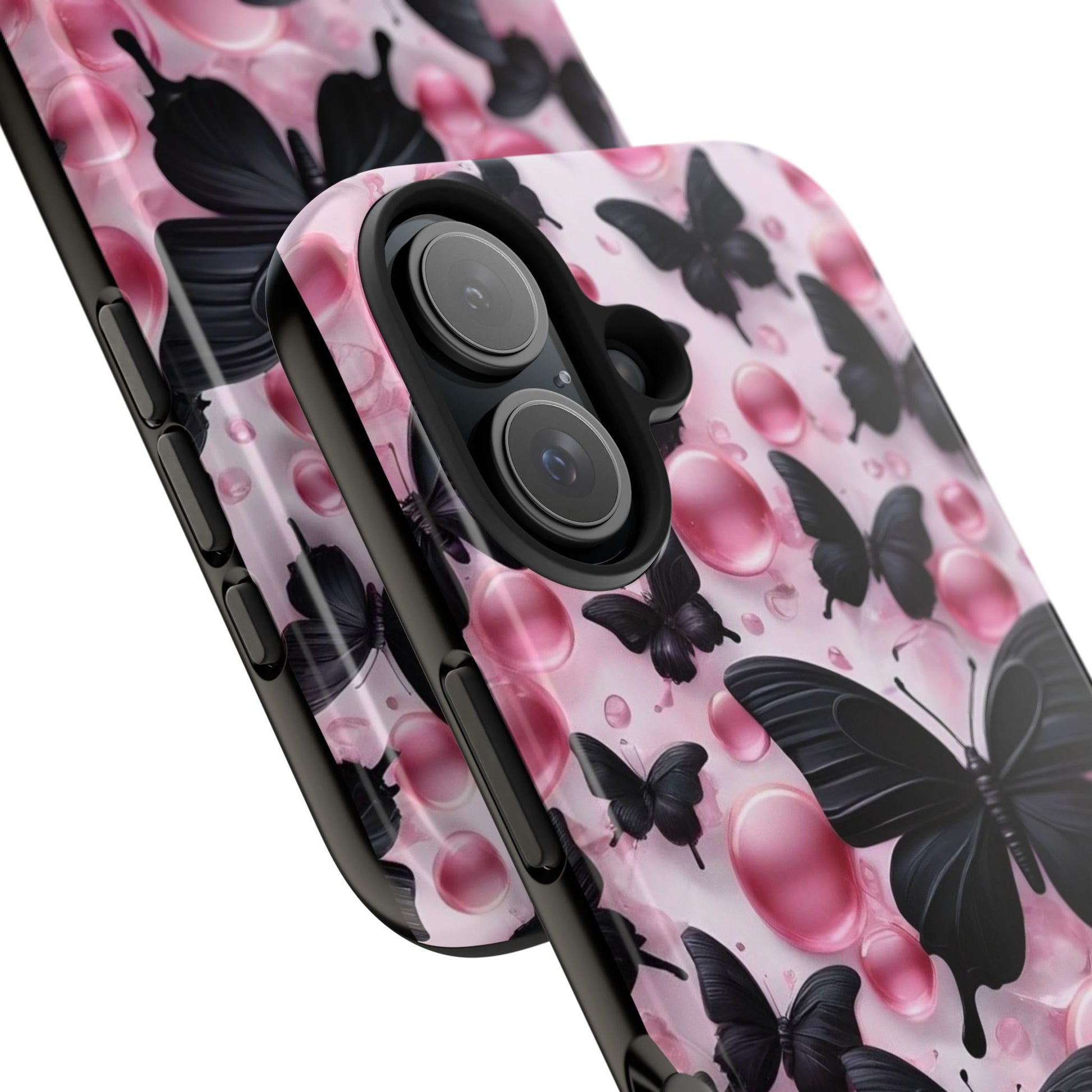 Pearls and Butterflies Theme Phone Cases for iPhones & Samsung Phones