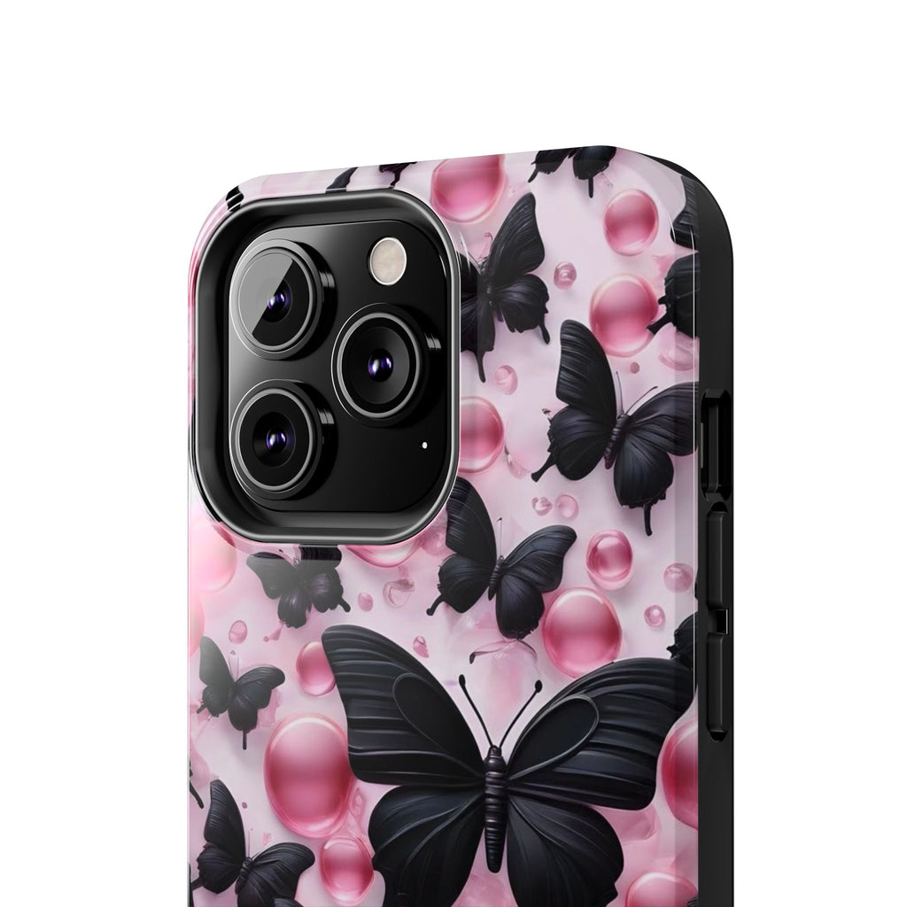 Pearls and Butterflies Theme Phone Cases for iPhones & Samsung Phones