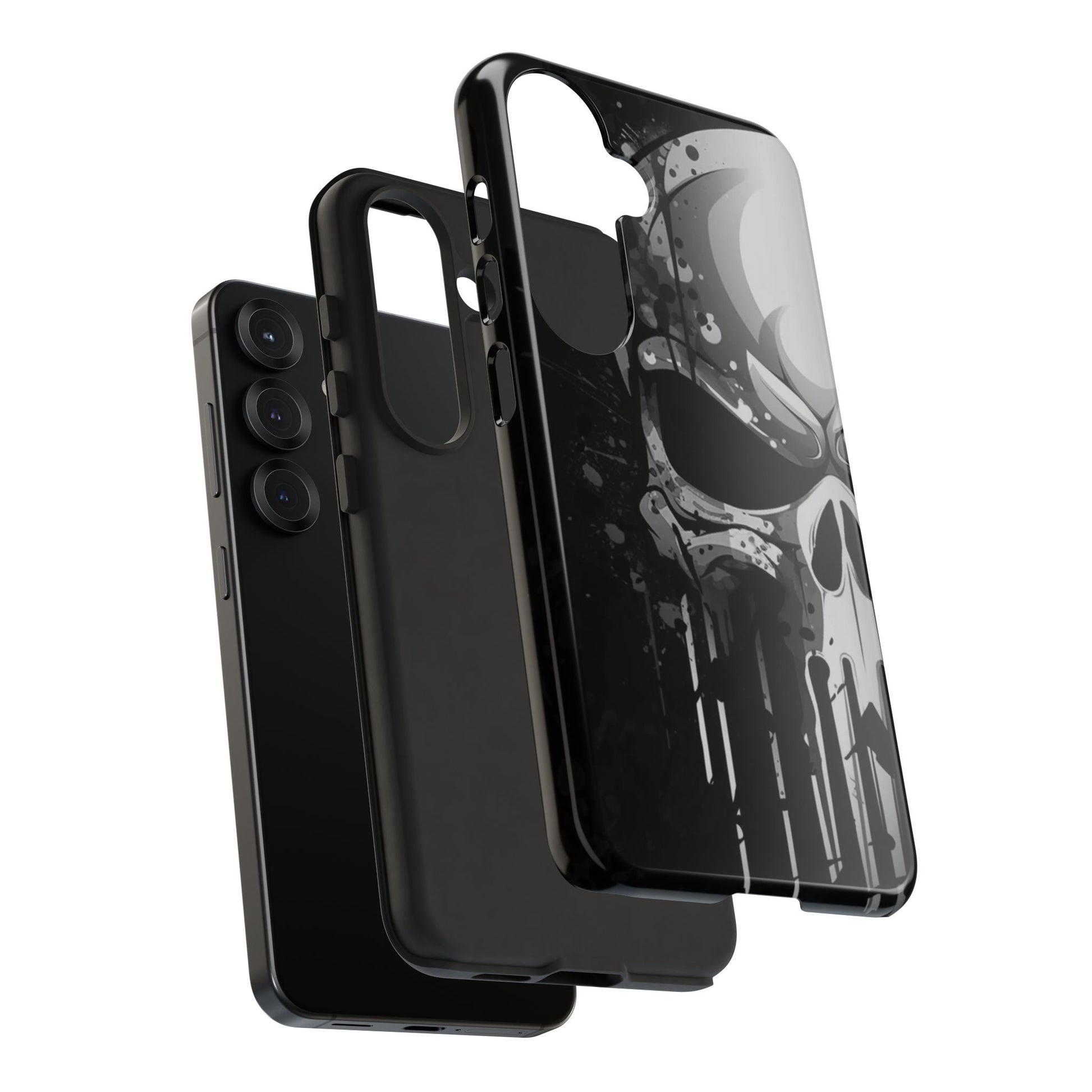 Punisher Skull Tough Cases for iPhones, Samsung, and Pixel