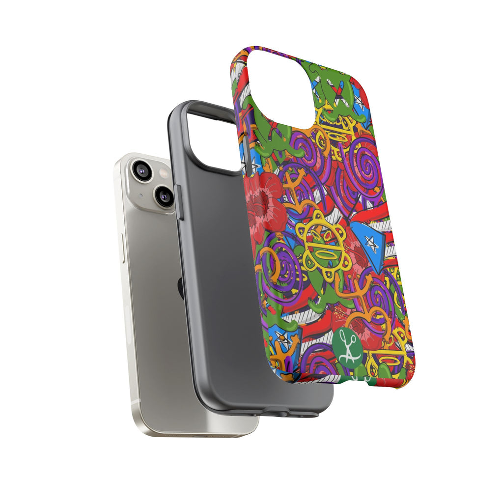 Puerto Rico Taino Tribal Art Tough Cases for iPhones, Samsung, and Pixel