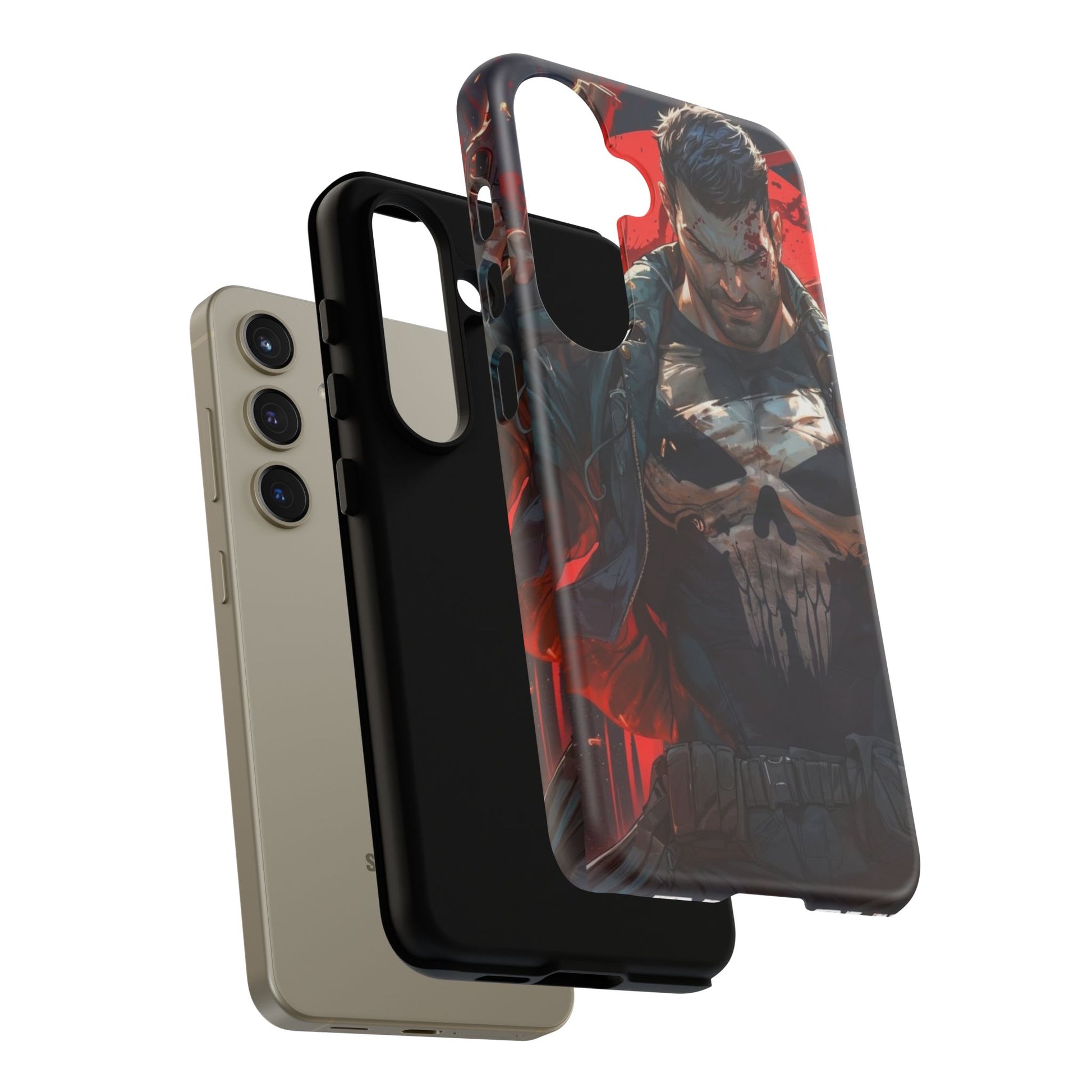 Punisher Tough Cases for iPhones, Samsung, and Pixel
