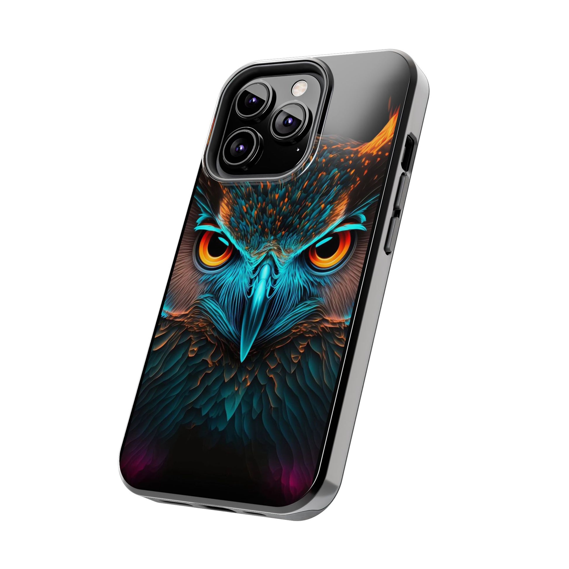 Neon Owl Theme Phone Cases for iPhones & Samsung Phones