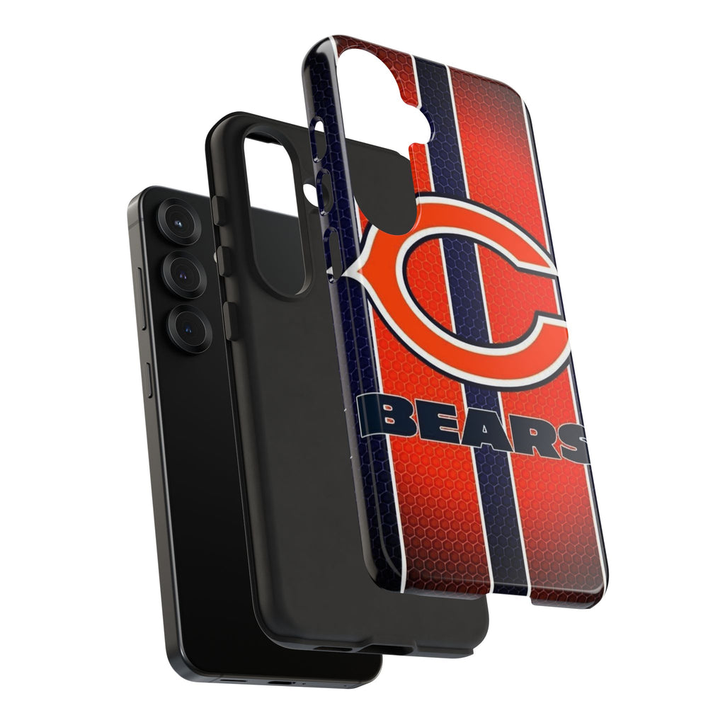 Chicago Bears Stripes Football Phone Case, Tough Cases for iPhones, Samsung, and Pixel
