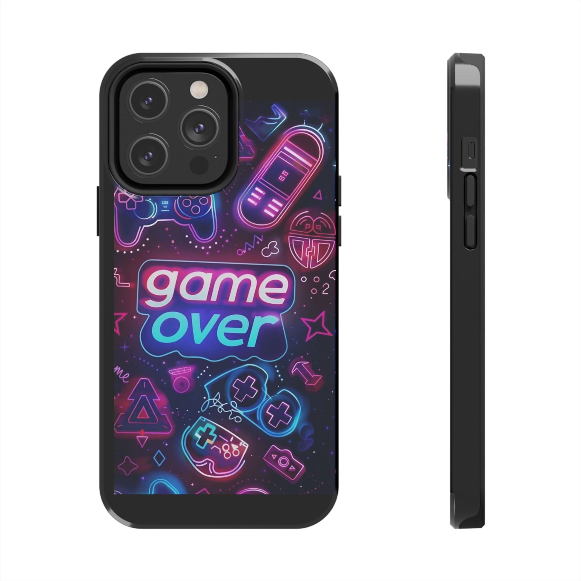 Game Over Gamer Themed Phone Cases for Iphones & Samsung Phones