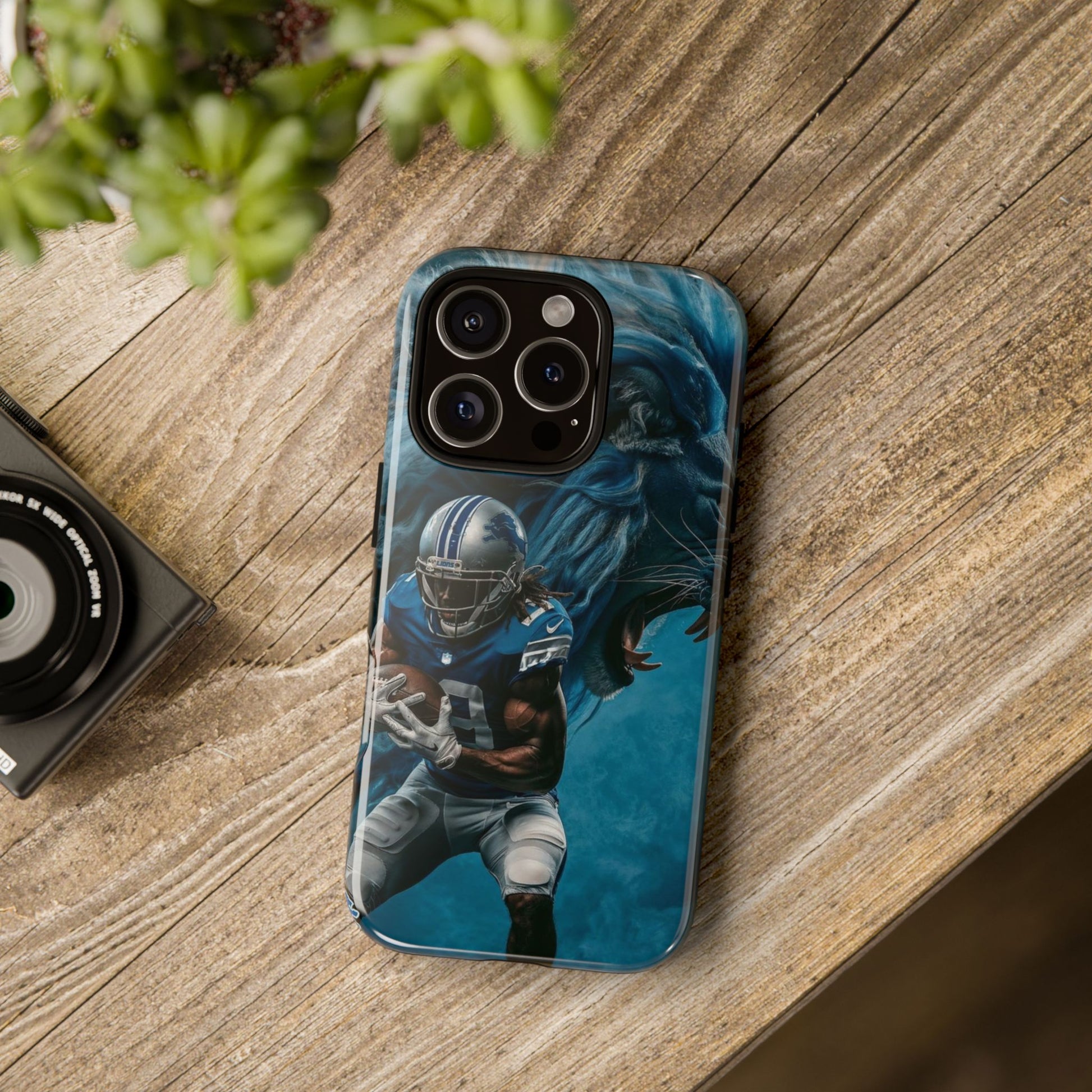 Detroit Lions Player Football Phone Case, Tough Cases for iPhones, Samsung, and Pixel