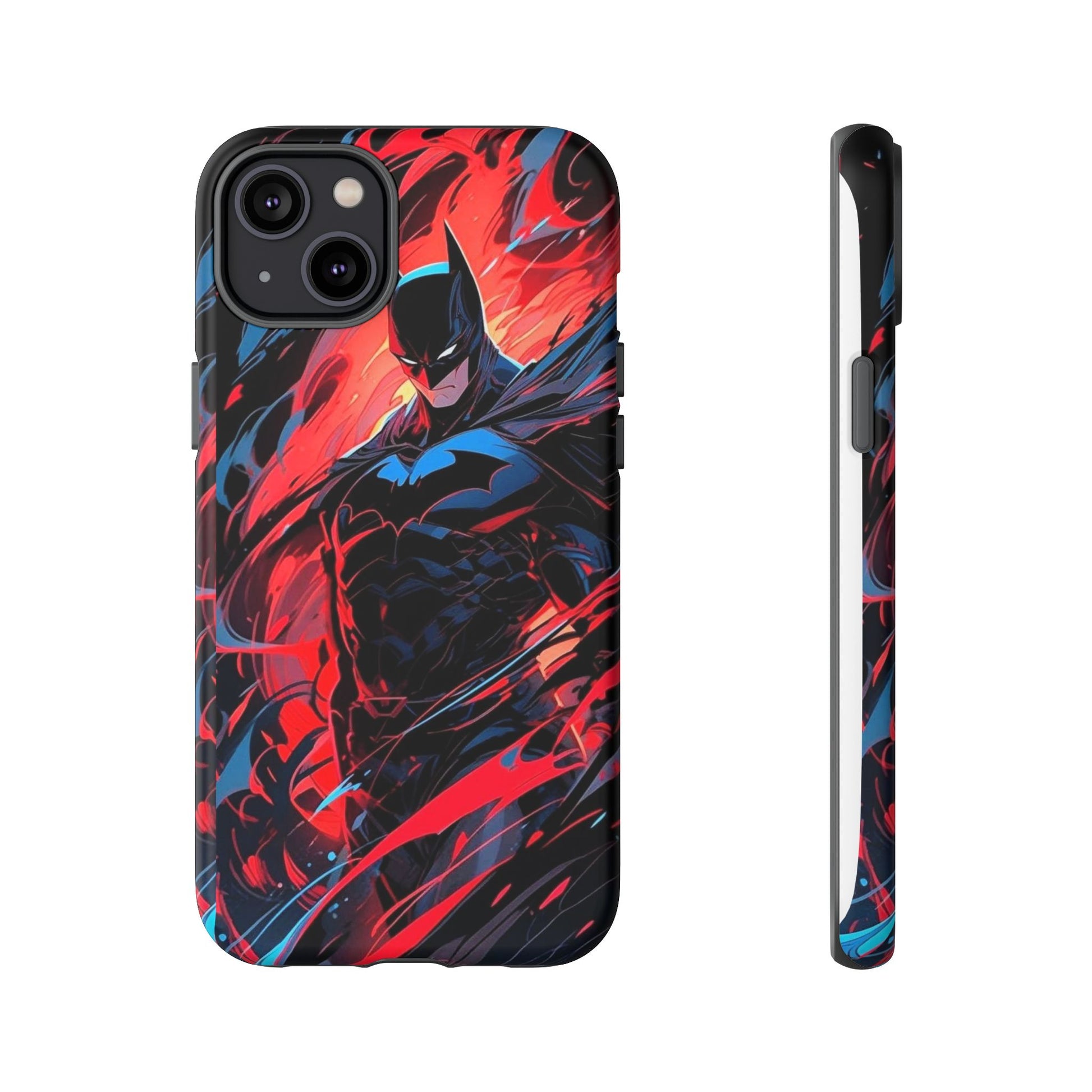 The Dark Knight Batman Art Tough Cases for iPhones, Samsung, and Pixel