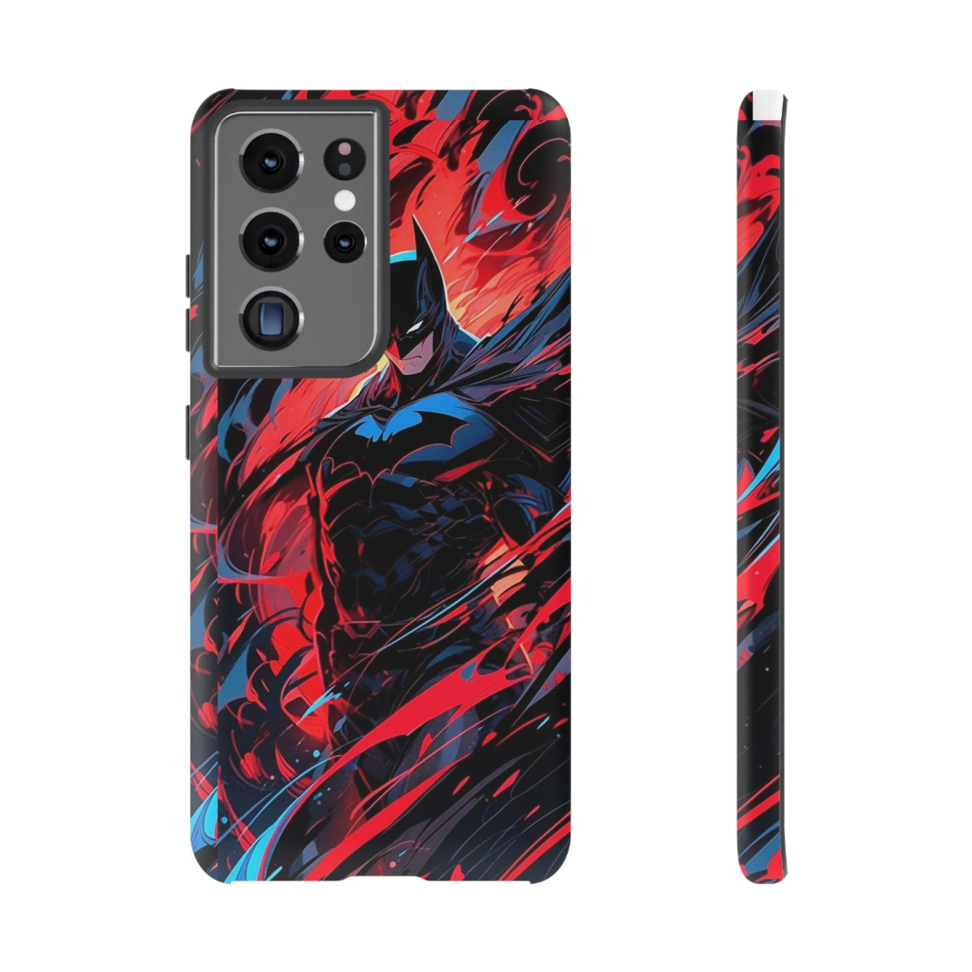 The Dark Knight Batman Art Tough Cases for iPhones, Samsung, and Pixel