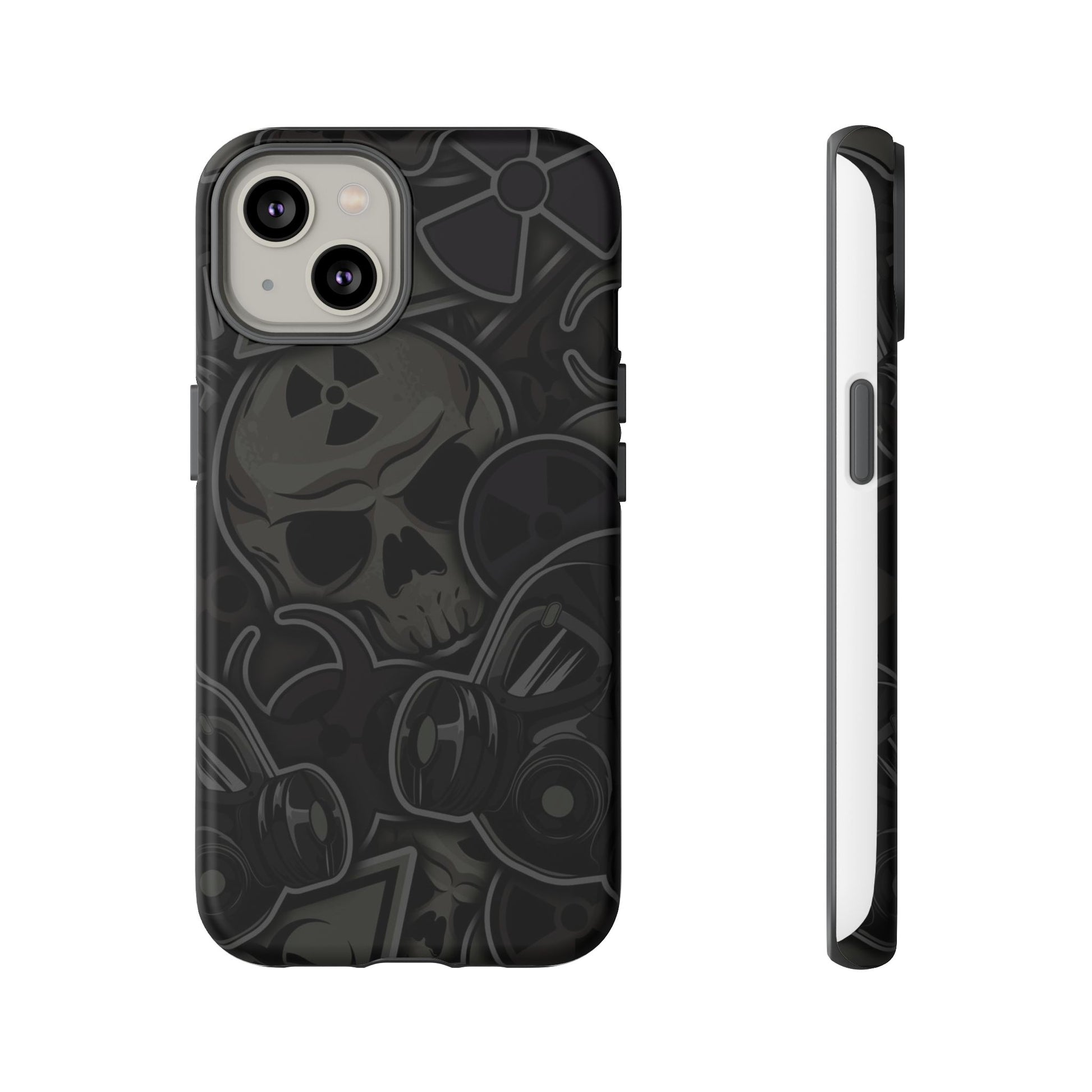 Tough Cases Phone Case, Edgy Skull Design Phone Cover, Gothic Cell Phone Shell