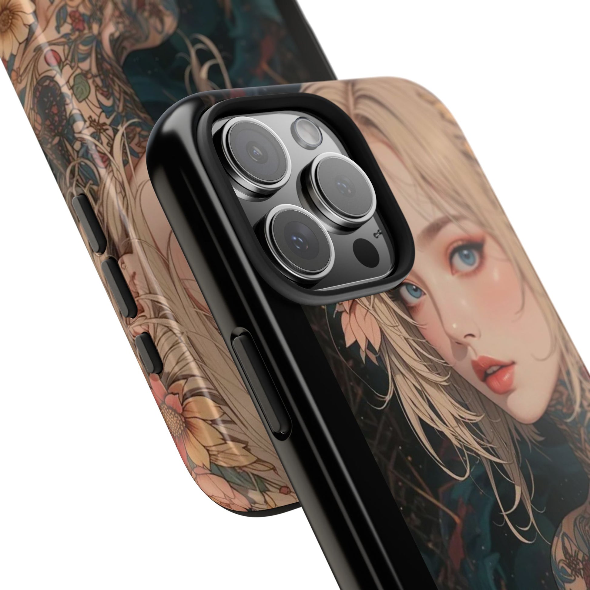 Tattoo Anime Girl Inspired Phone Cases for Iphones & Samsung Phones