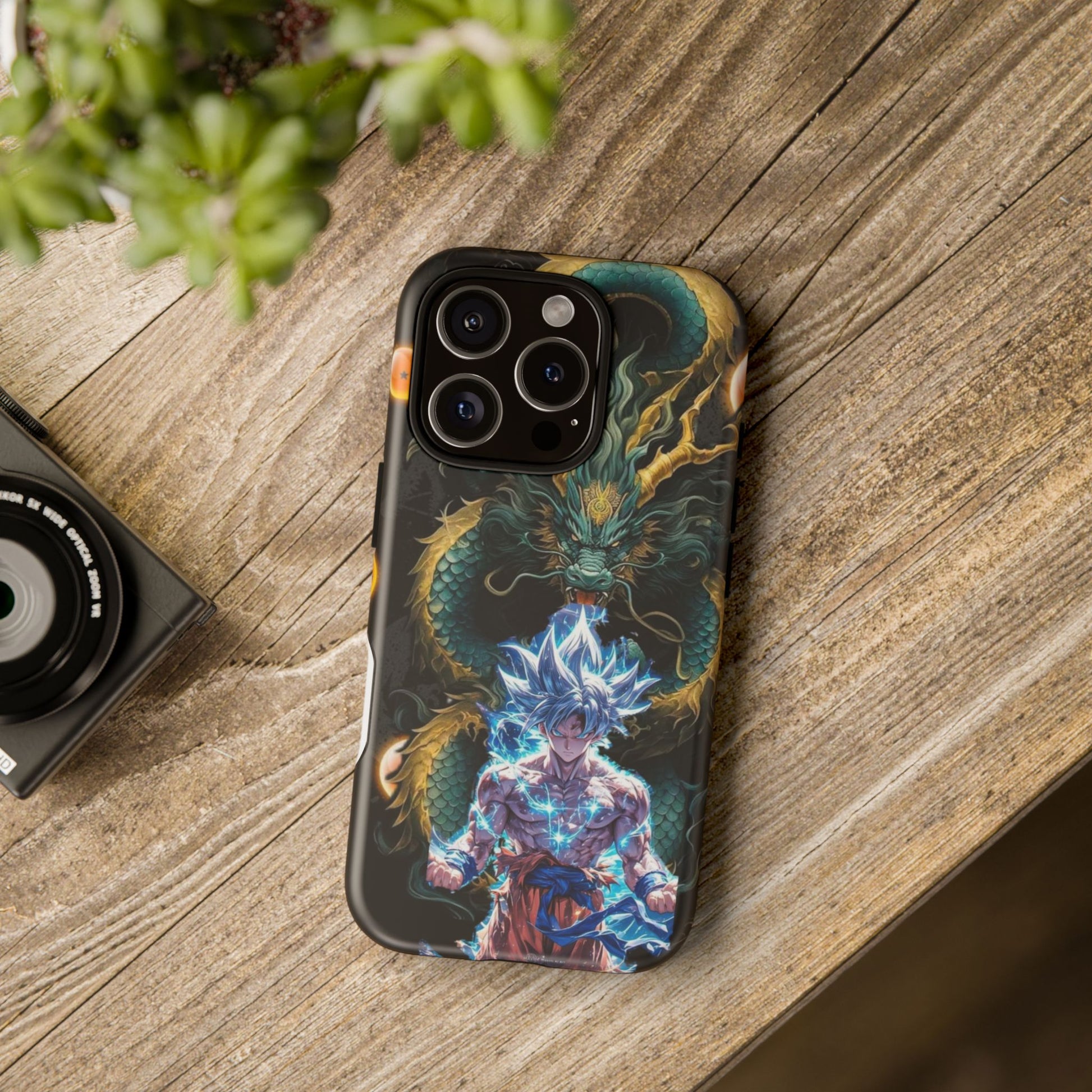 Anime Goku x Shenron Dragonball Z Tough Cases for iPhones, Samsung, and Pixel