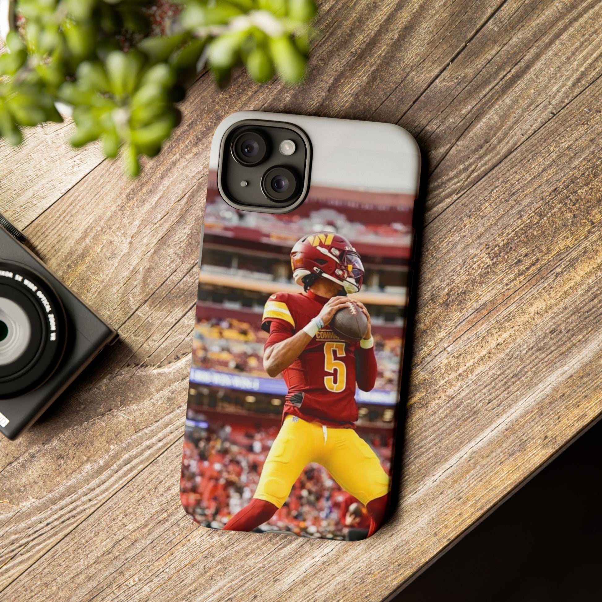 Jayden Daniels Washington Football Tough Cases for iPhones, Samsung, and Pixel