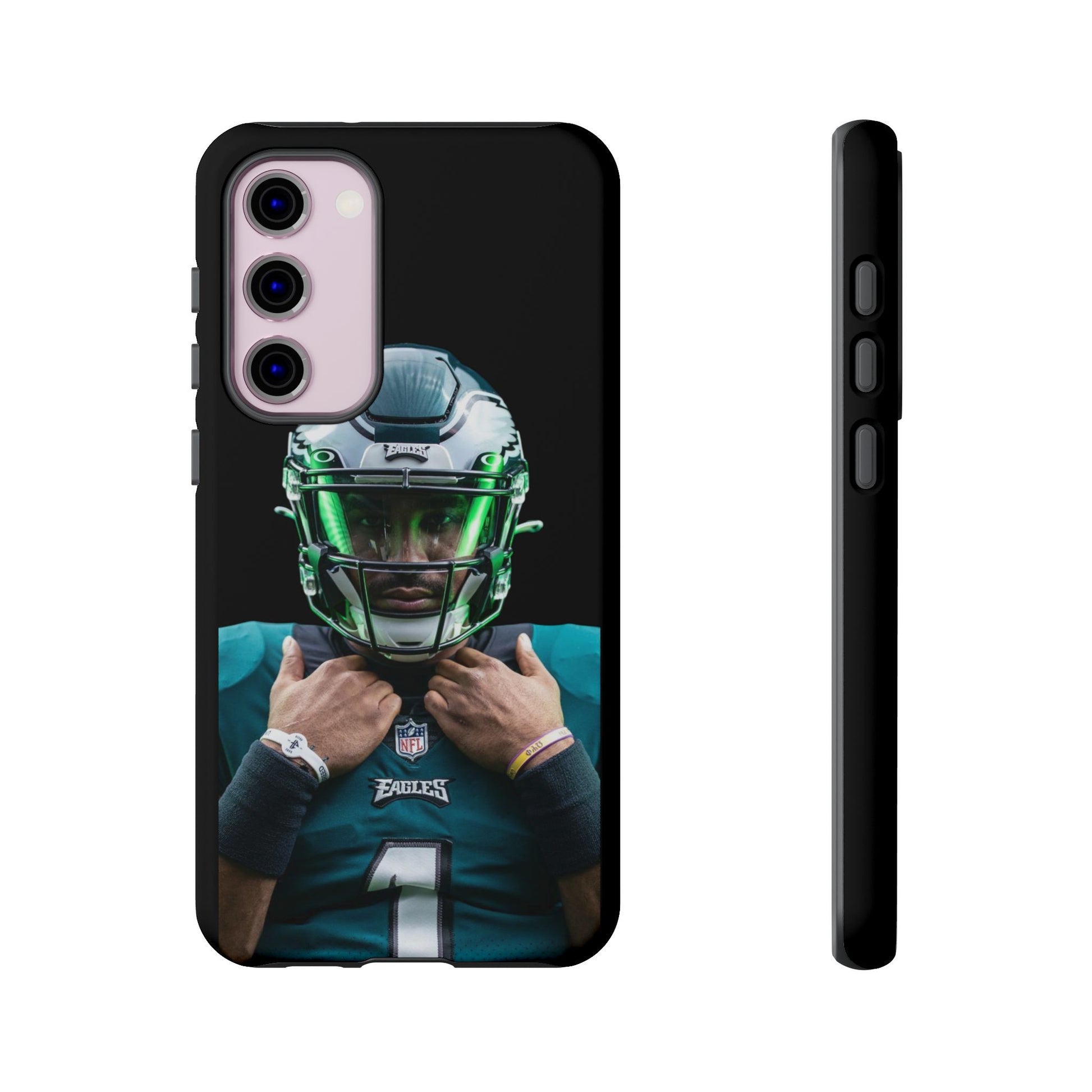 Eagles Football Jalen Hurts Tough Cases for iPhones, Samsung, and Pixel