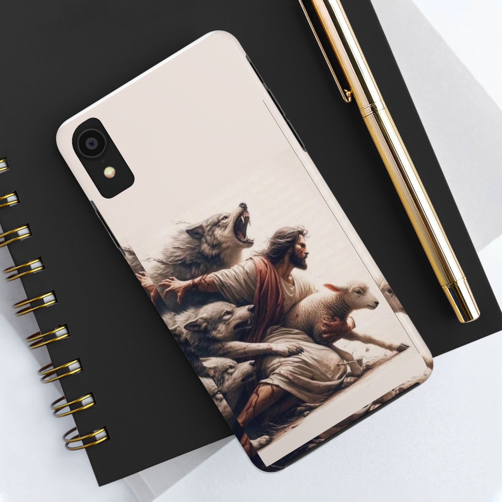 Jesus x Wolves Christian Themed Tough Phone Cases for Iphones & Samsung Phones