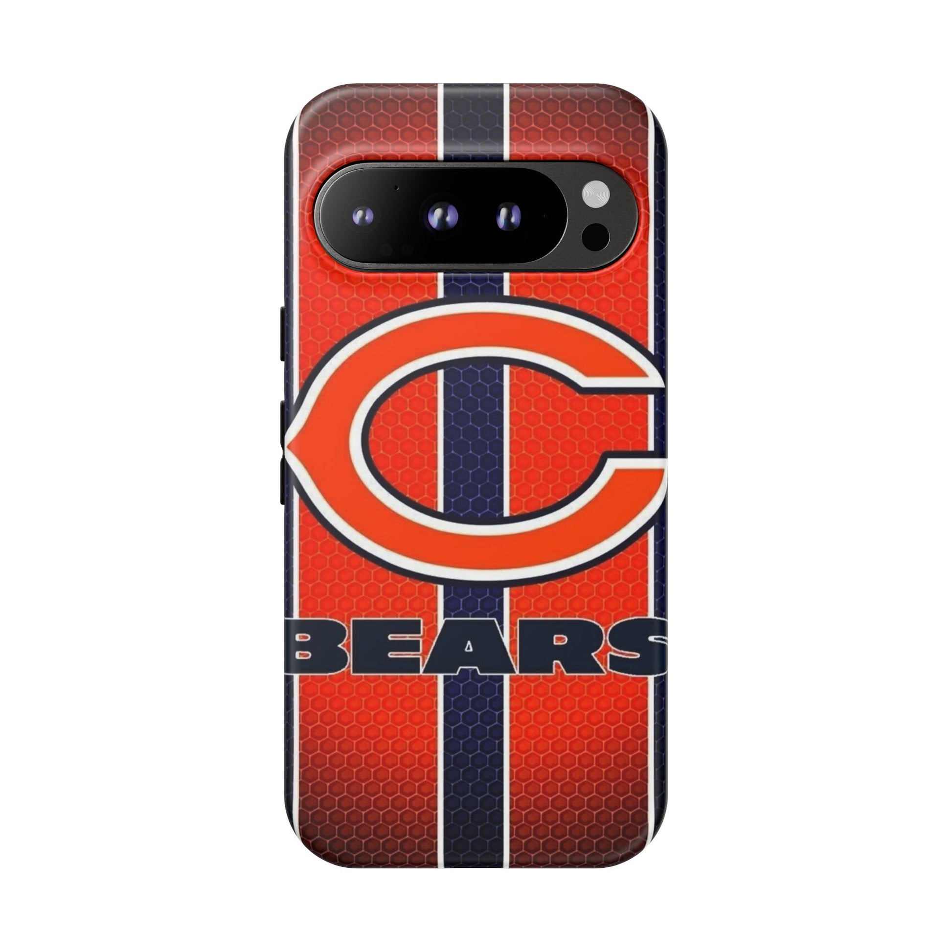Chicago Bears Stripes Football Phone Case, Tough Cases for iPhones, Samsung, and Pixel
