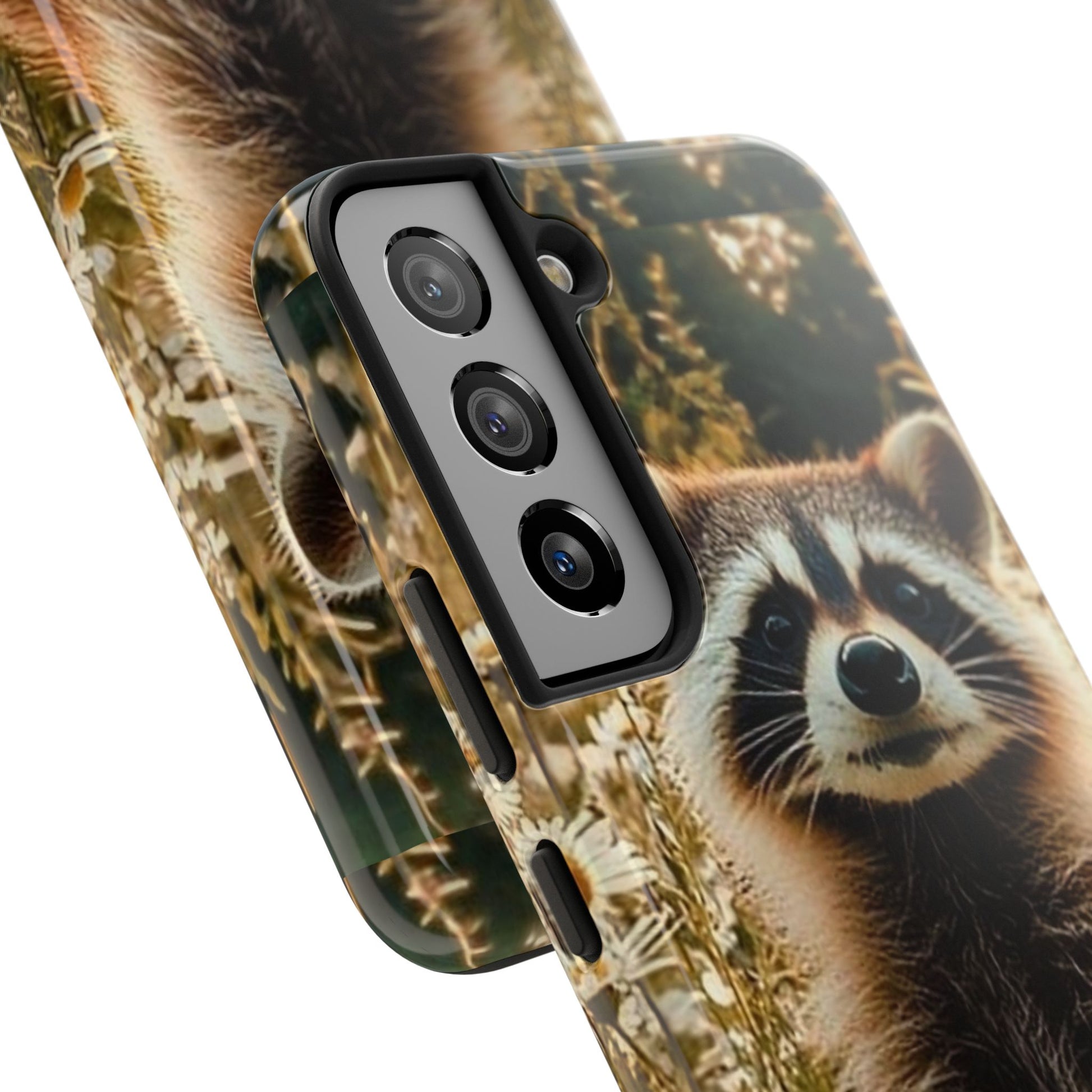 Cute Raccoon Theme Phone Cases for iPhones & Samsung Phones