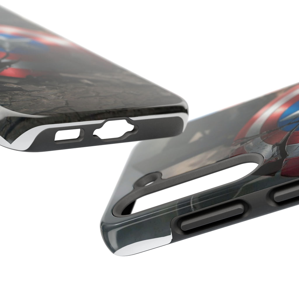 Capt. America Shield Tough Phone Cases for Iphones & Samsung Phones Durable