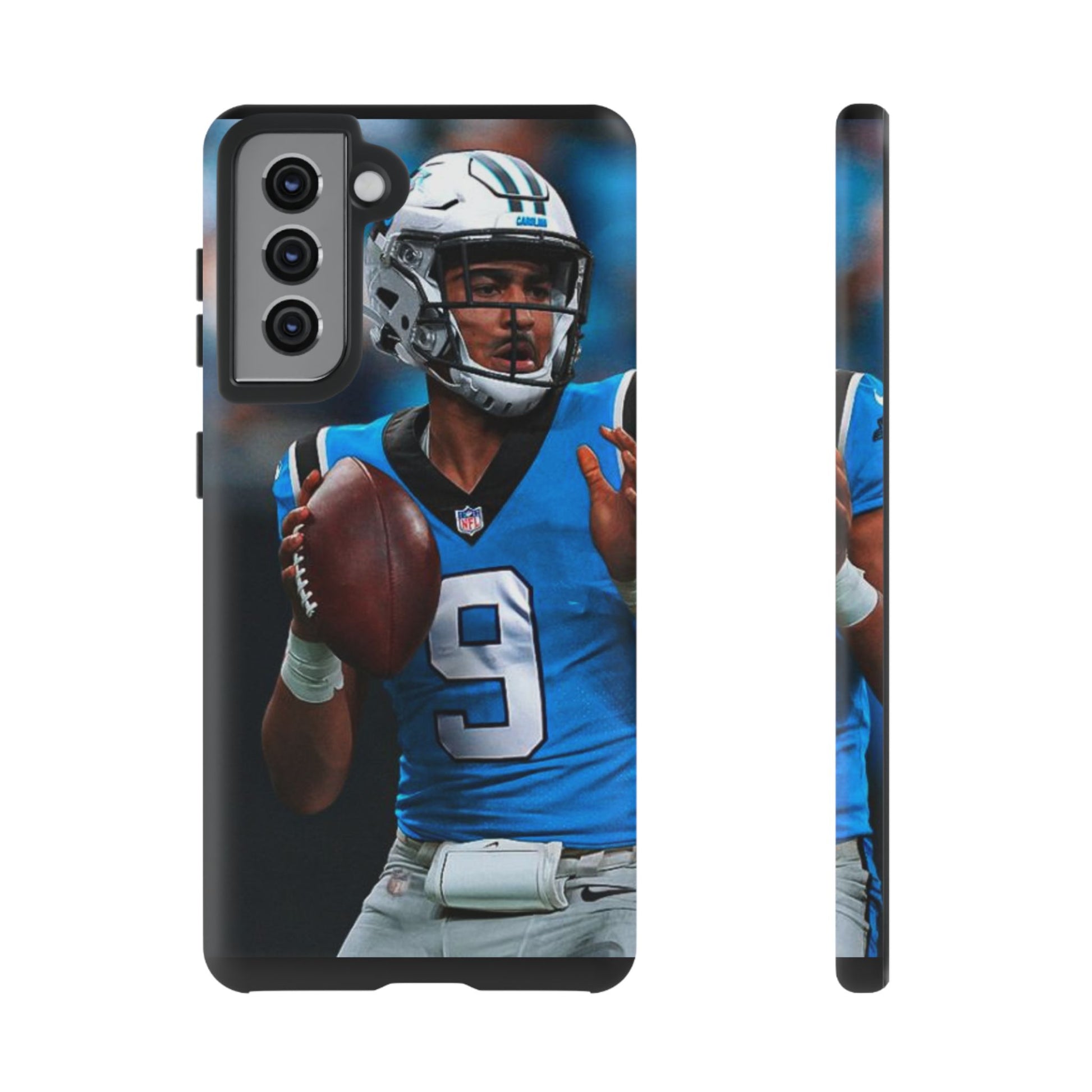Carolina Panthers Bryce Young Football Tough Cases for iPhones, Samsung, and Pixel