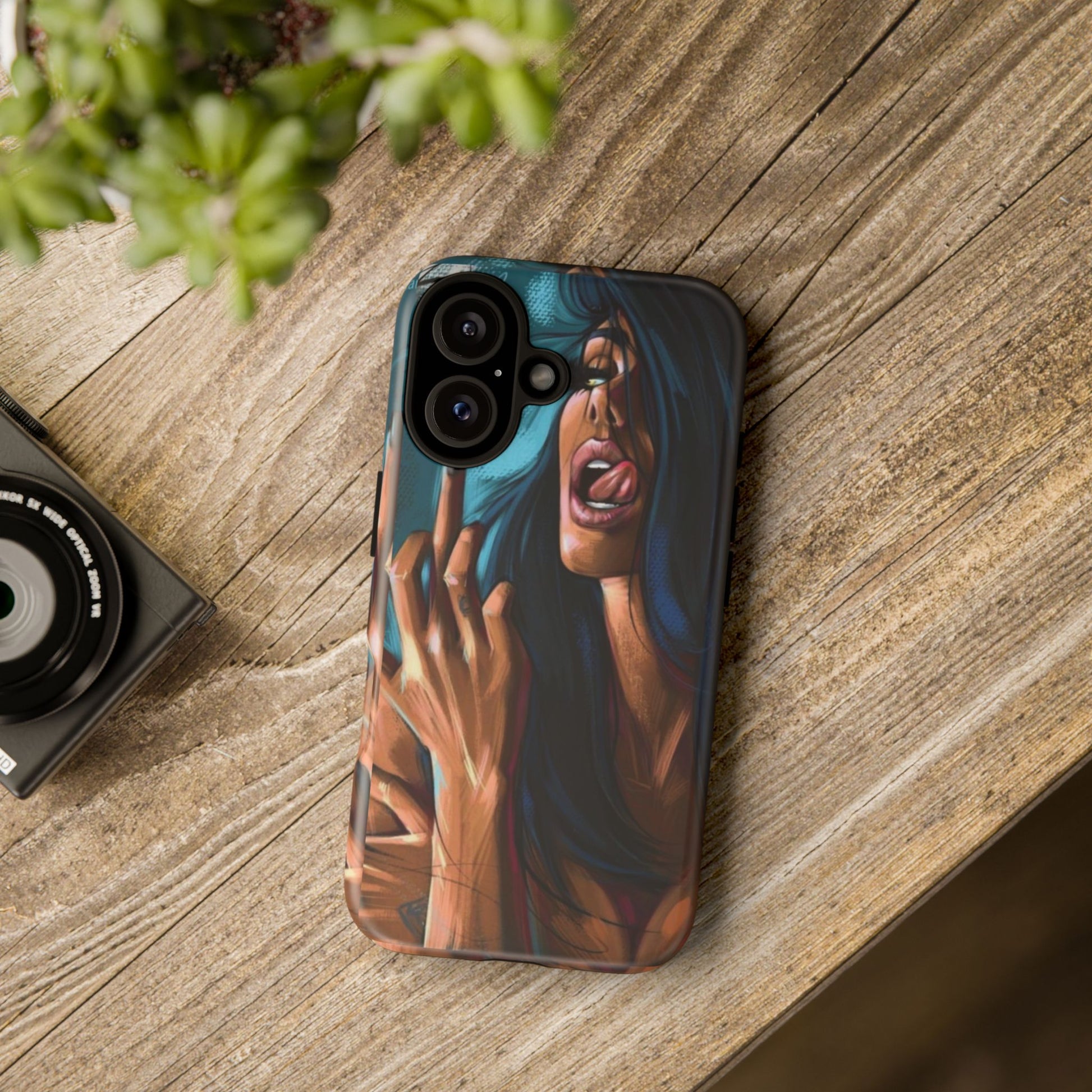 Tough Girl Theme Urban Design Cases for iPhones, Samsung, and Pixel