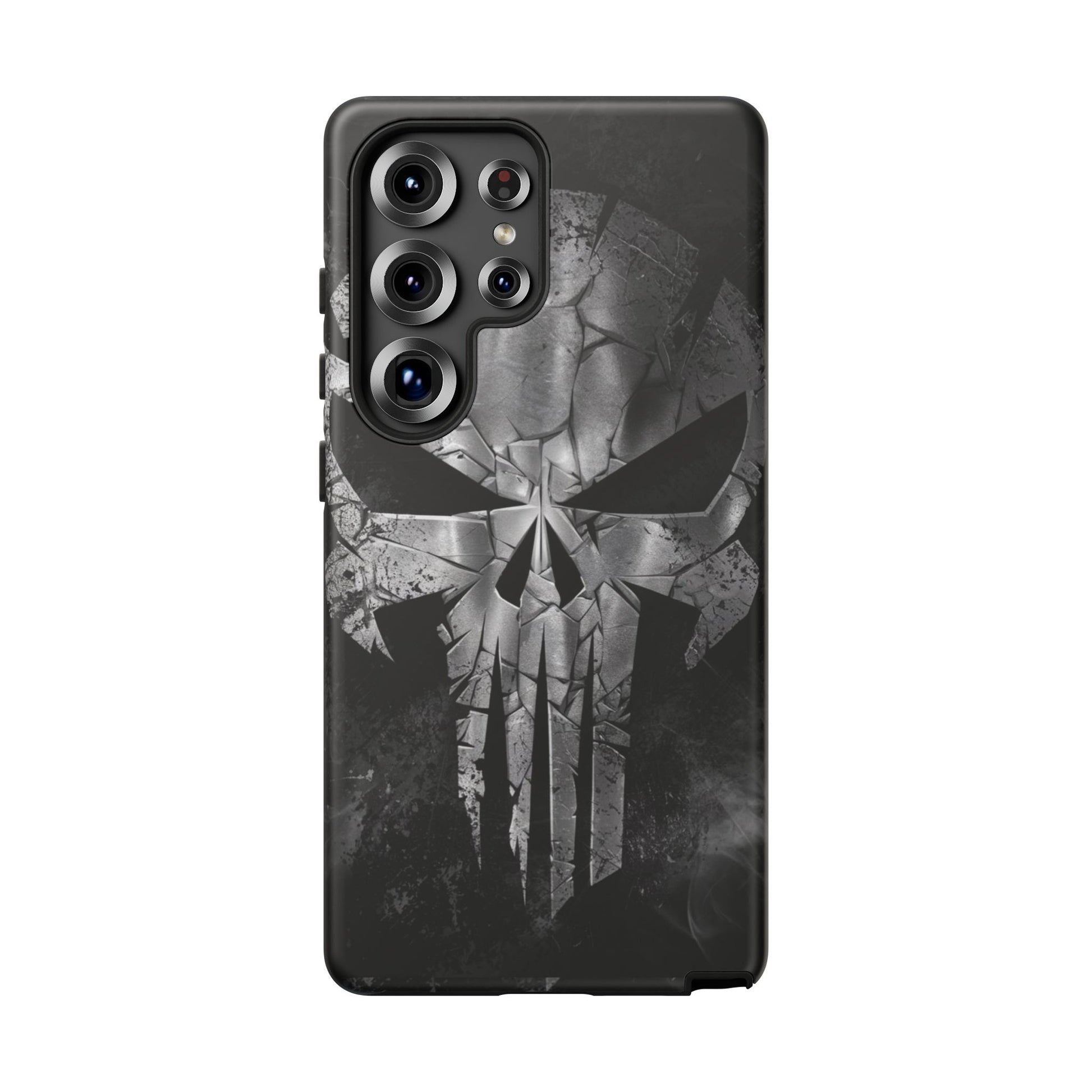 The Punisher Logo Art Tough Cases for iPhones, Samsung, and Pixel