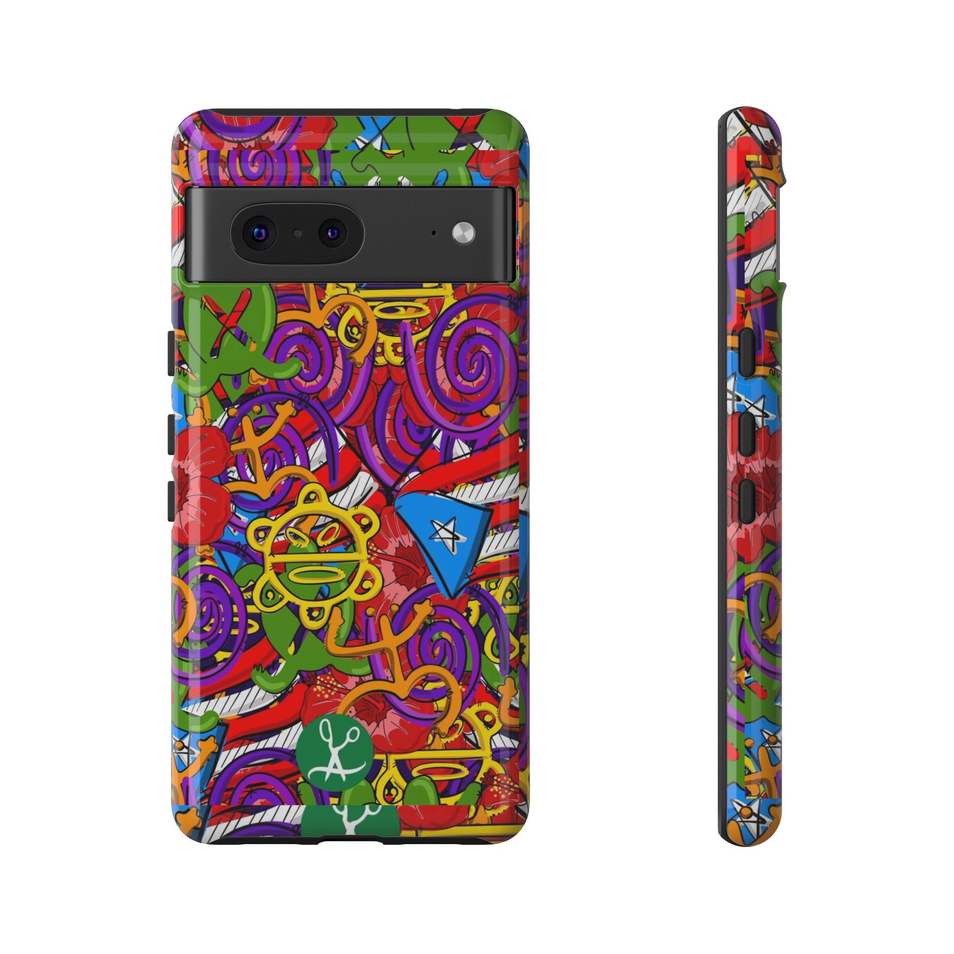 Puerto Rico Taino Tribal Art Tough Cases for iPhones, Samsung, and Pixel
