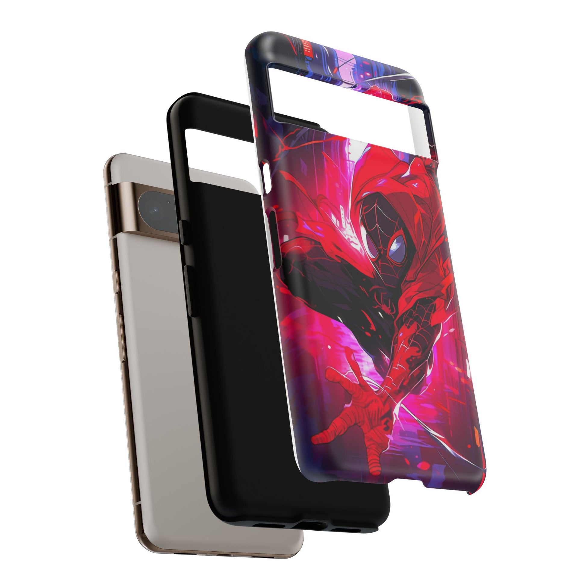Miles Morales Spiderman Phone Case, Tough Cases for iPhones, Samsung, and Pixel