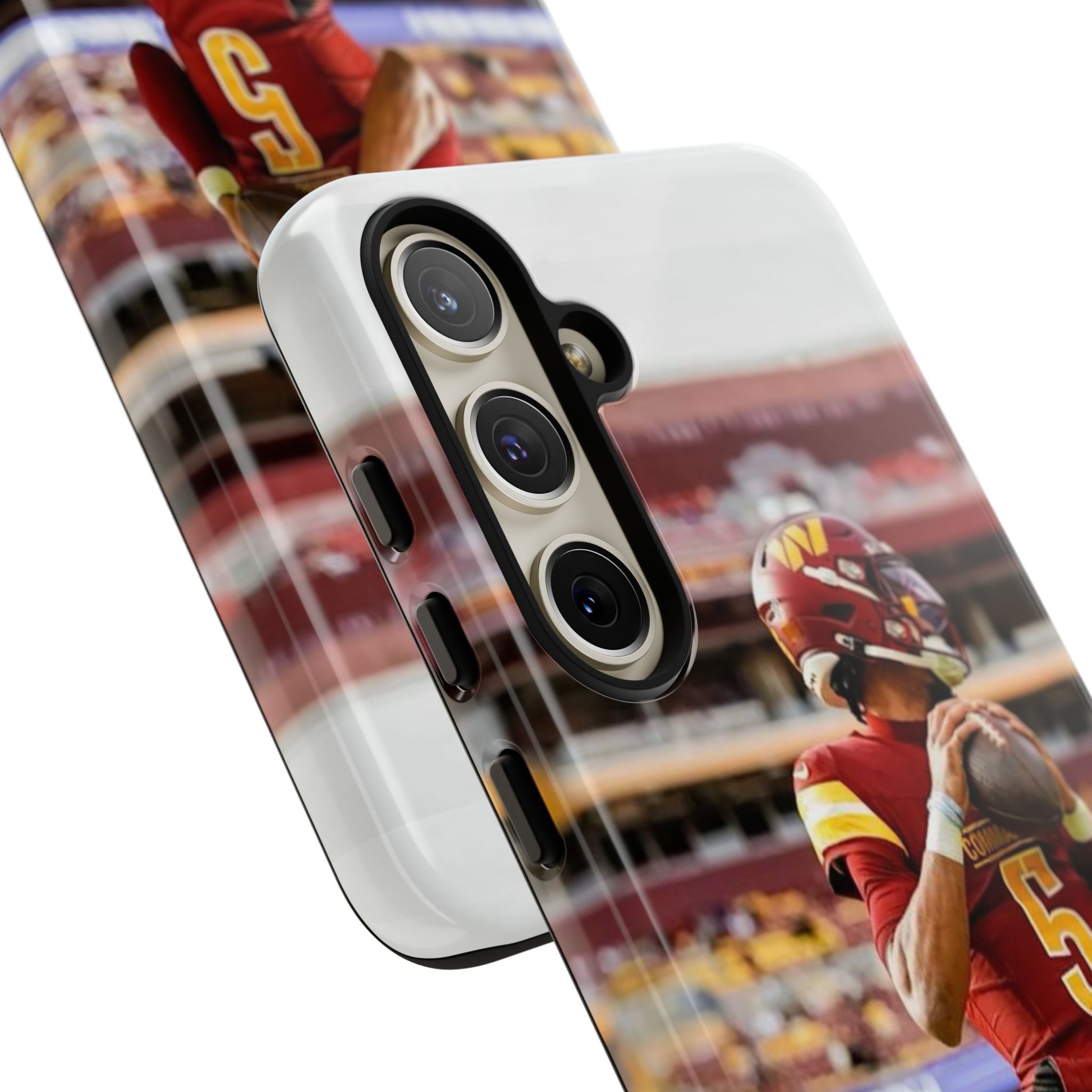 Jayden Daniels Washington Football Tough Cases for iPhones, Samsung, and Pixel