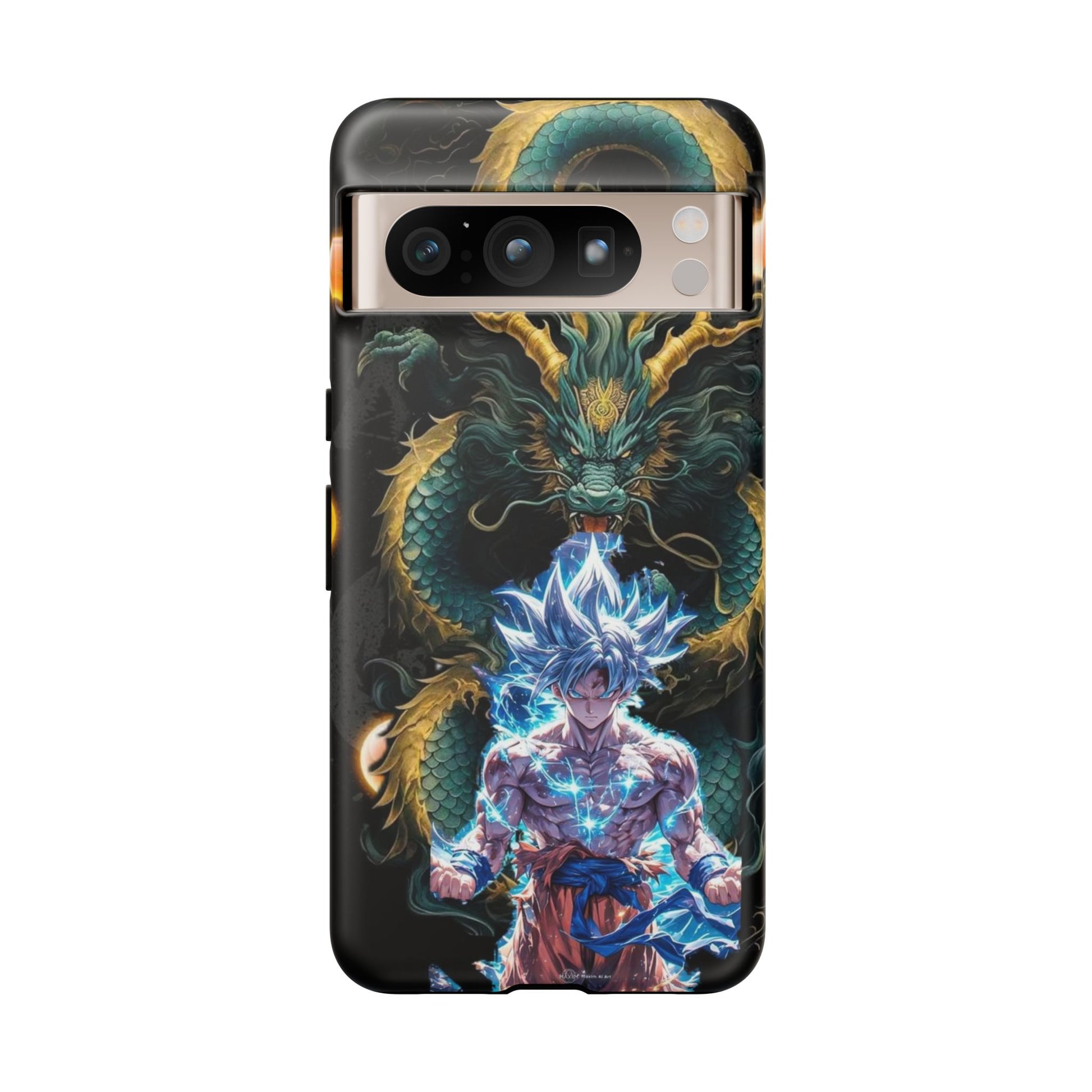 Anime Goku x Shenron Dragonball Z Tough Cases for iPhones, Samsung, and Pixel