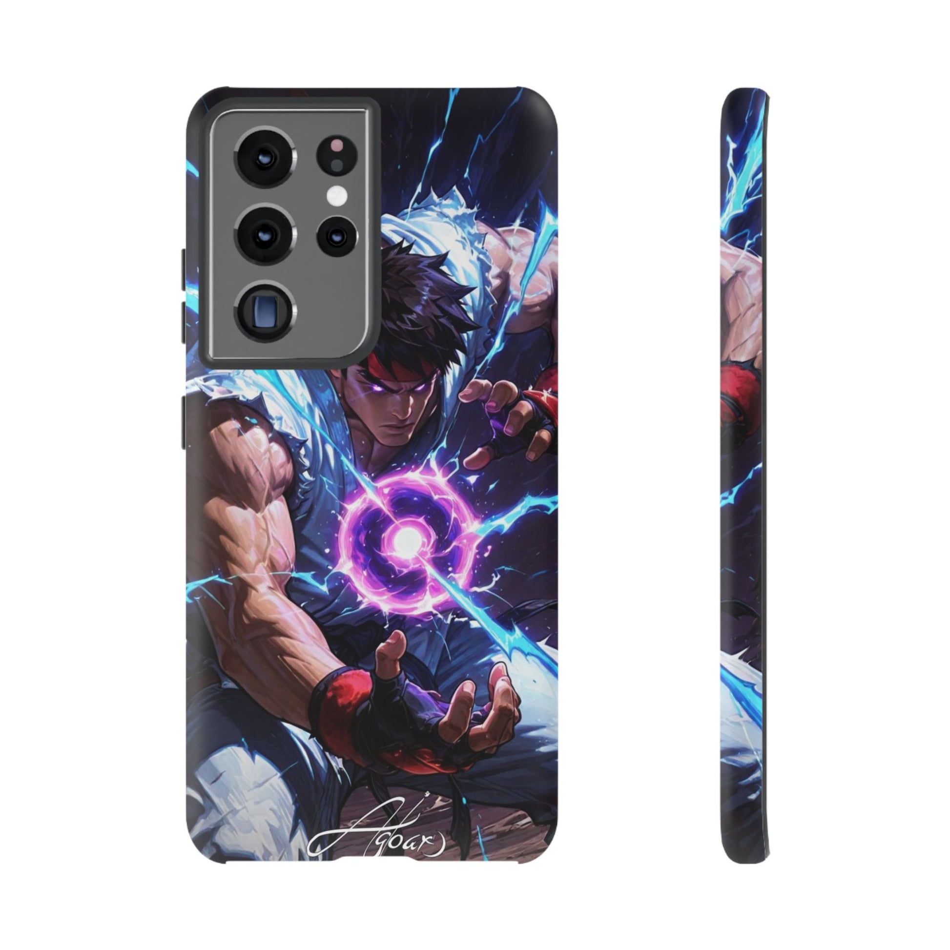 Street Fighter Ryu Gamer Art Tough Cases for iPhones, Samsung, and Pixel