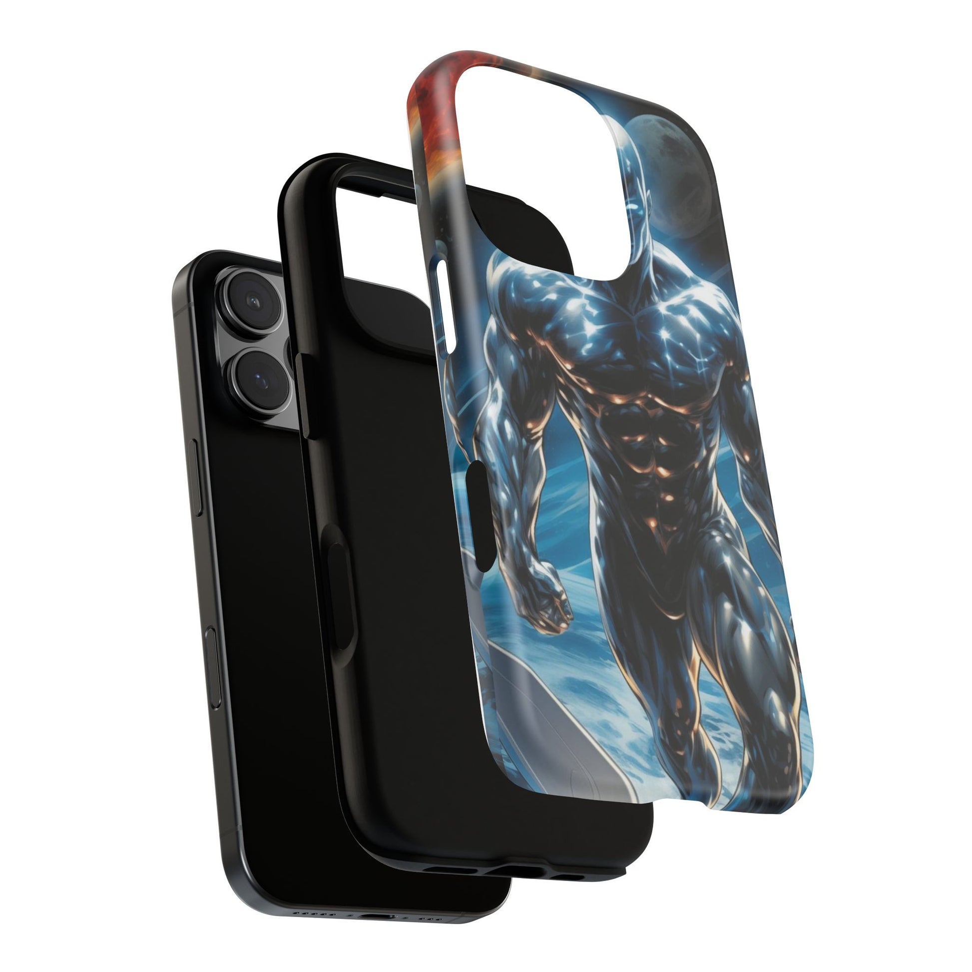 The Silver Surfer Comic Art Phone Case, Tough Cases for iPhones, Samsung, and Pixel