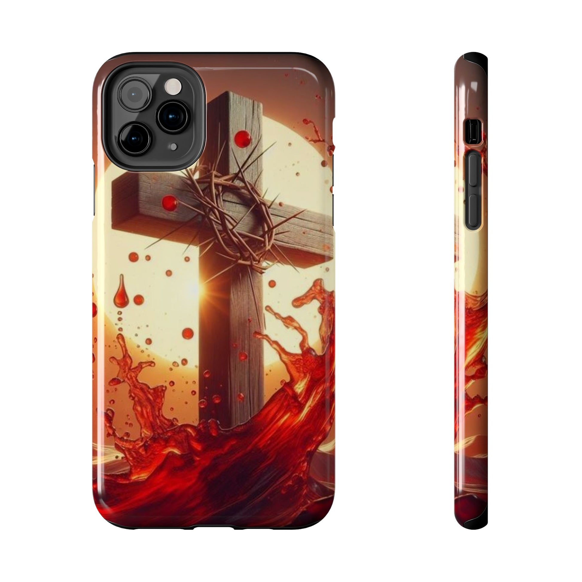 Blood of Christ Christian Theme Phone Cases for iPhones & Samsung Phones