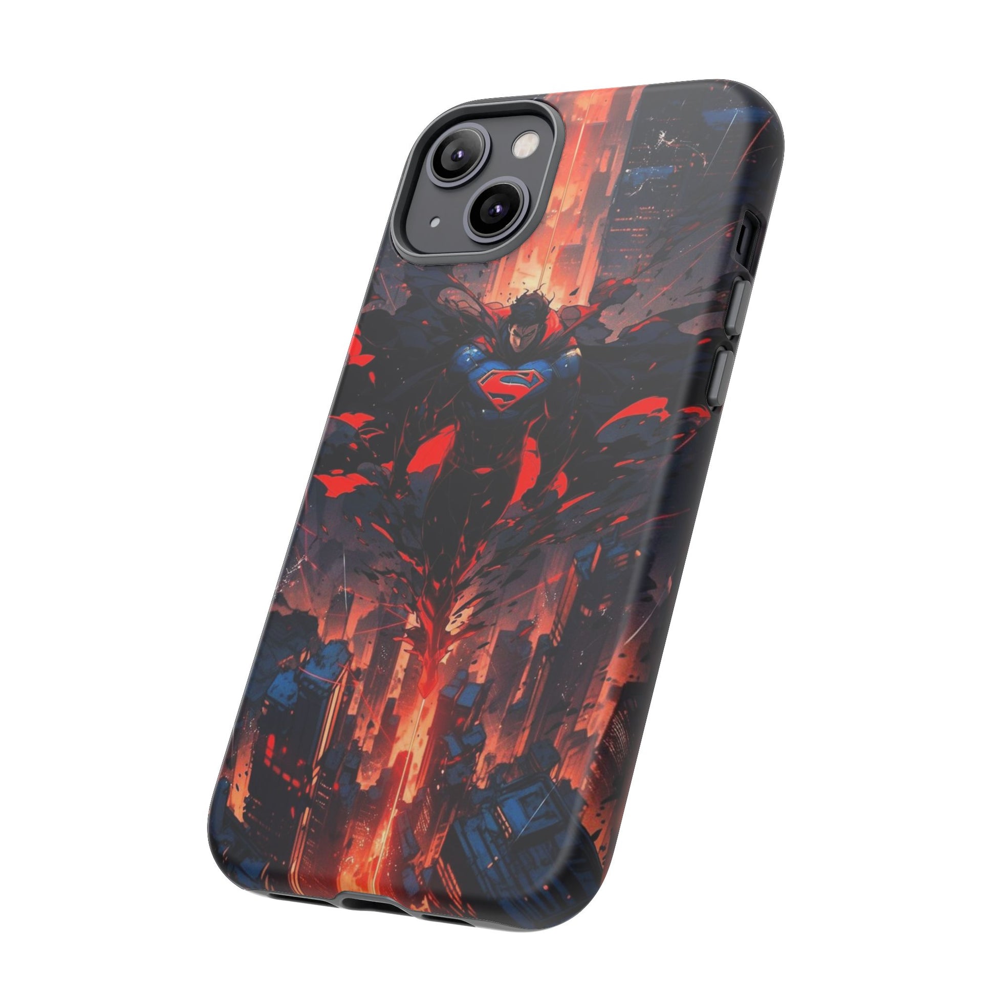 Anime Superman Tough Cases for iPhones, Samsung, and Pixel
