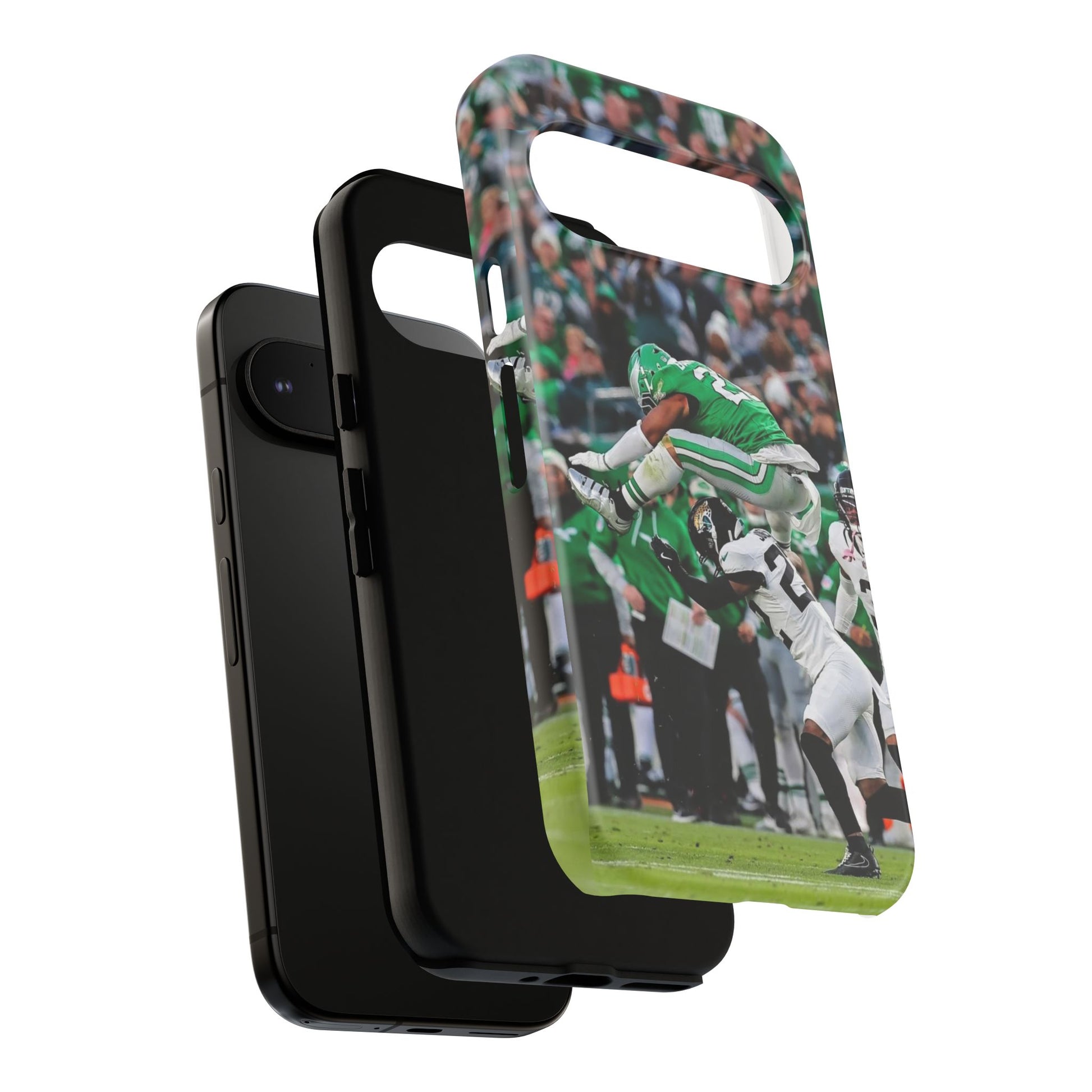 Saquon Barkley The Huddle Eagles Football Tough Cases for iPhones, Samsung, and Pixel