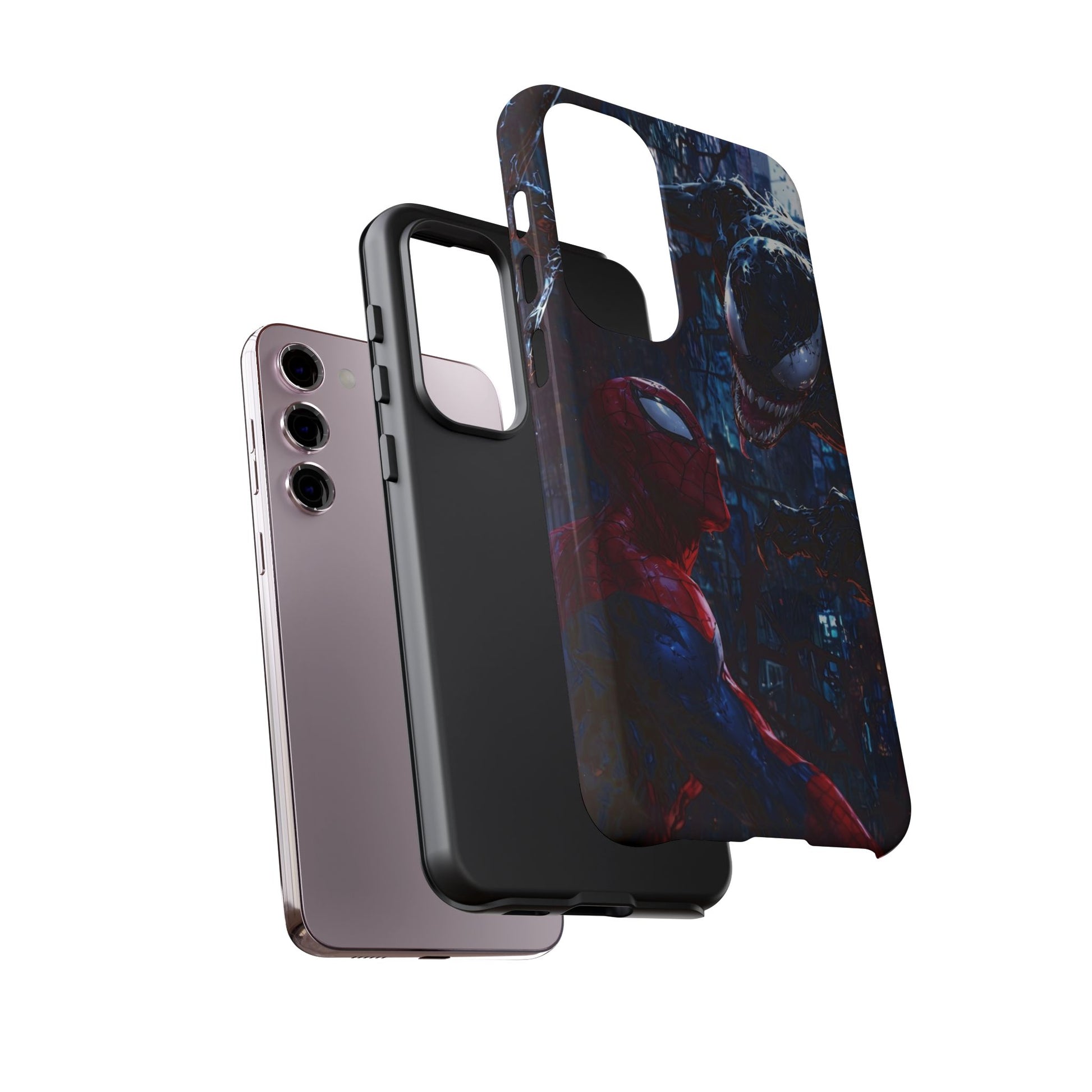 Venom x Spiderman Phone Case, Tough Cases for iPhones, Samsung, and Pixel