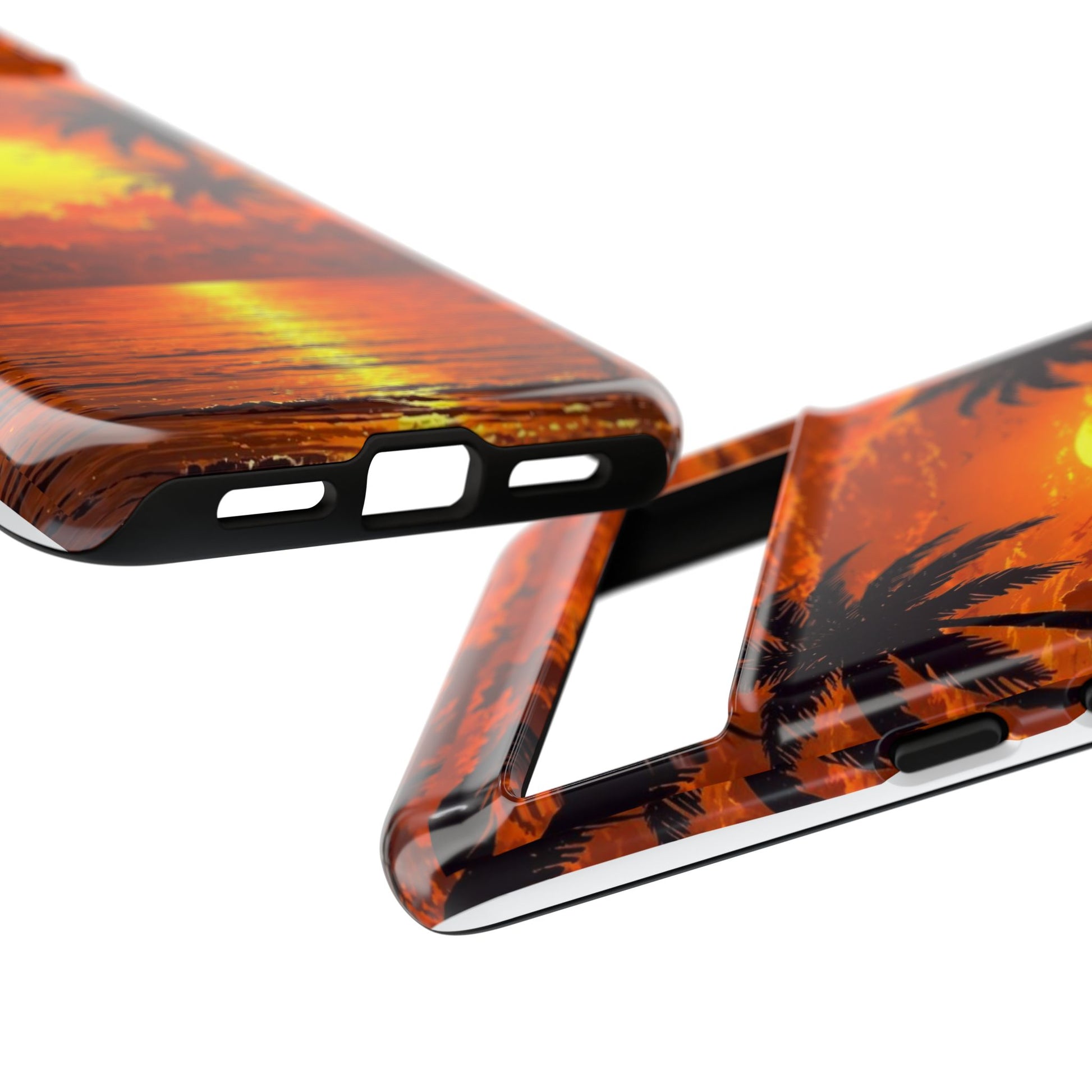 Beautiful Beach Sunset Tough Cases for iPhones, Samsung, and Pixel