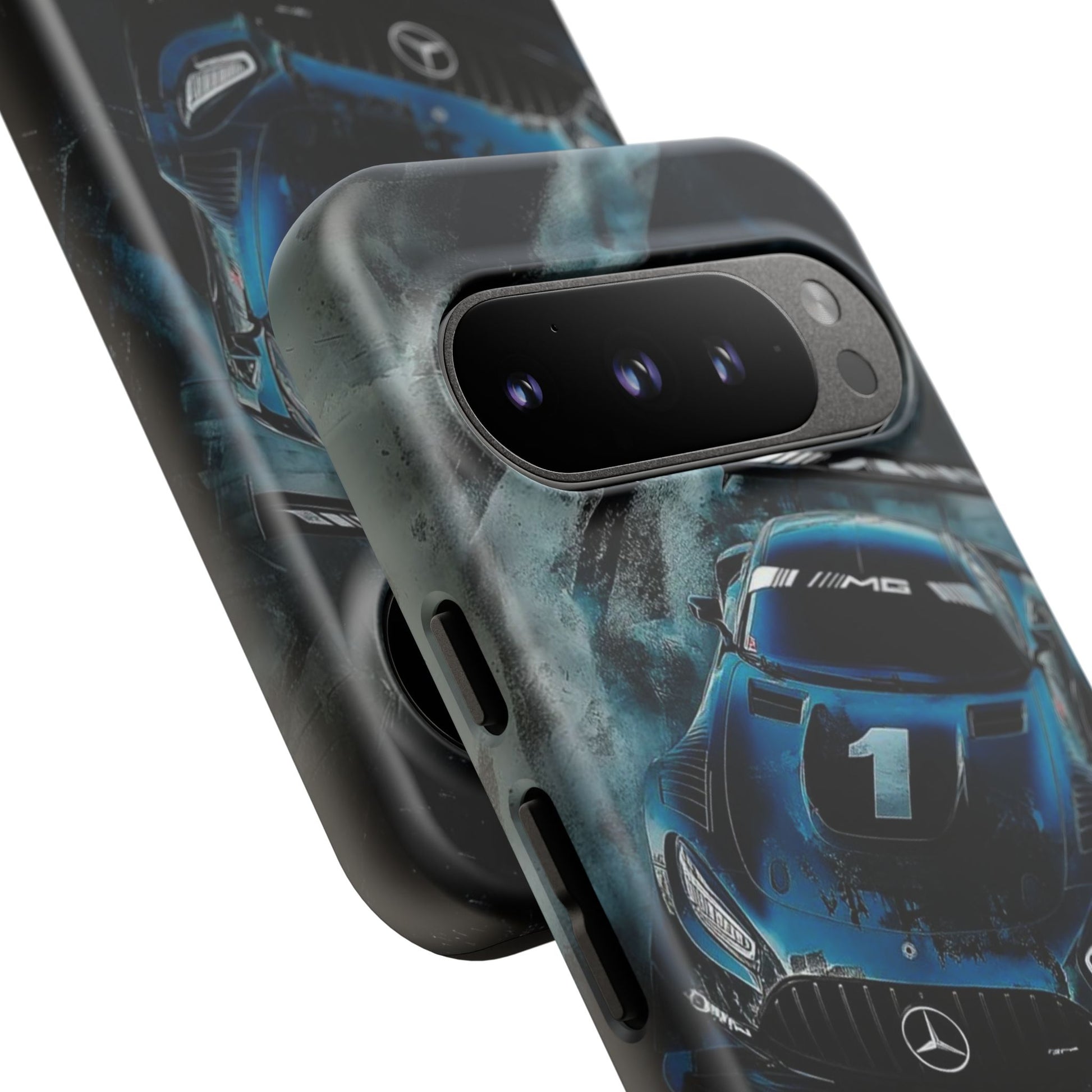 Mercedes AMG Racing Car Tough Cases for iPhones, Samsung, and Pixel