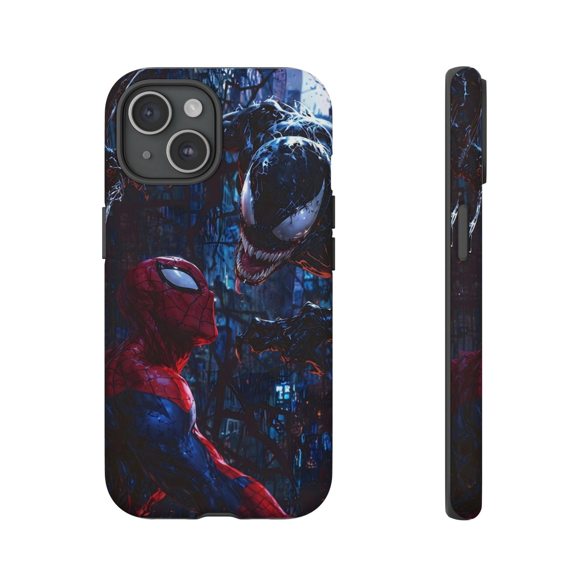 Venom x Spiderman Phone Case, Tough Cases for iPhones, Samsung, and Pixel