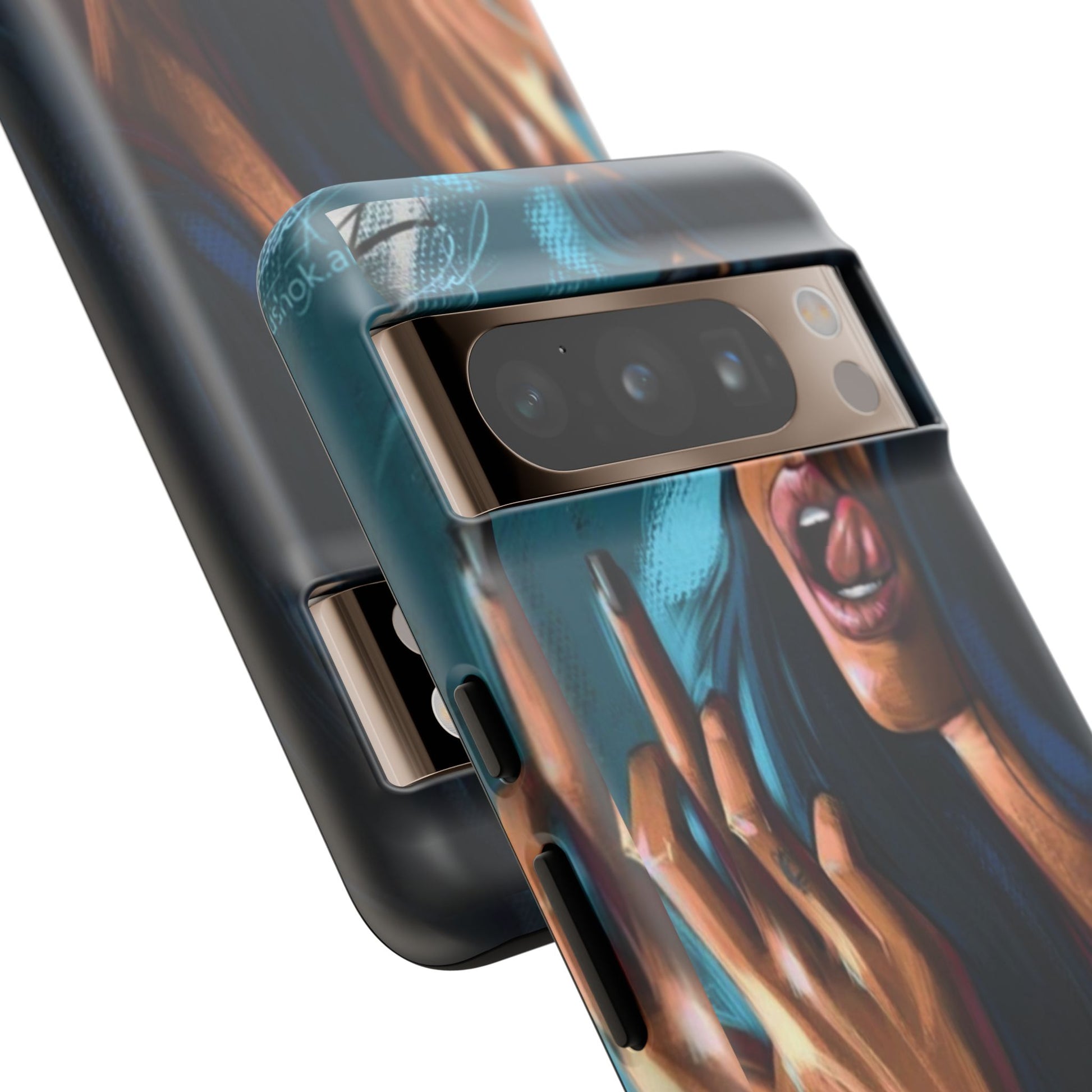 Tough Girl Theme Urban Design Cases for iPhones, Samsung, and Pixel