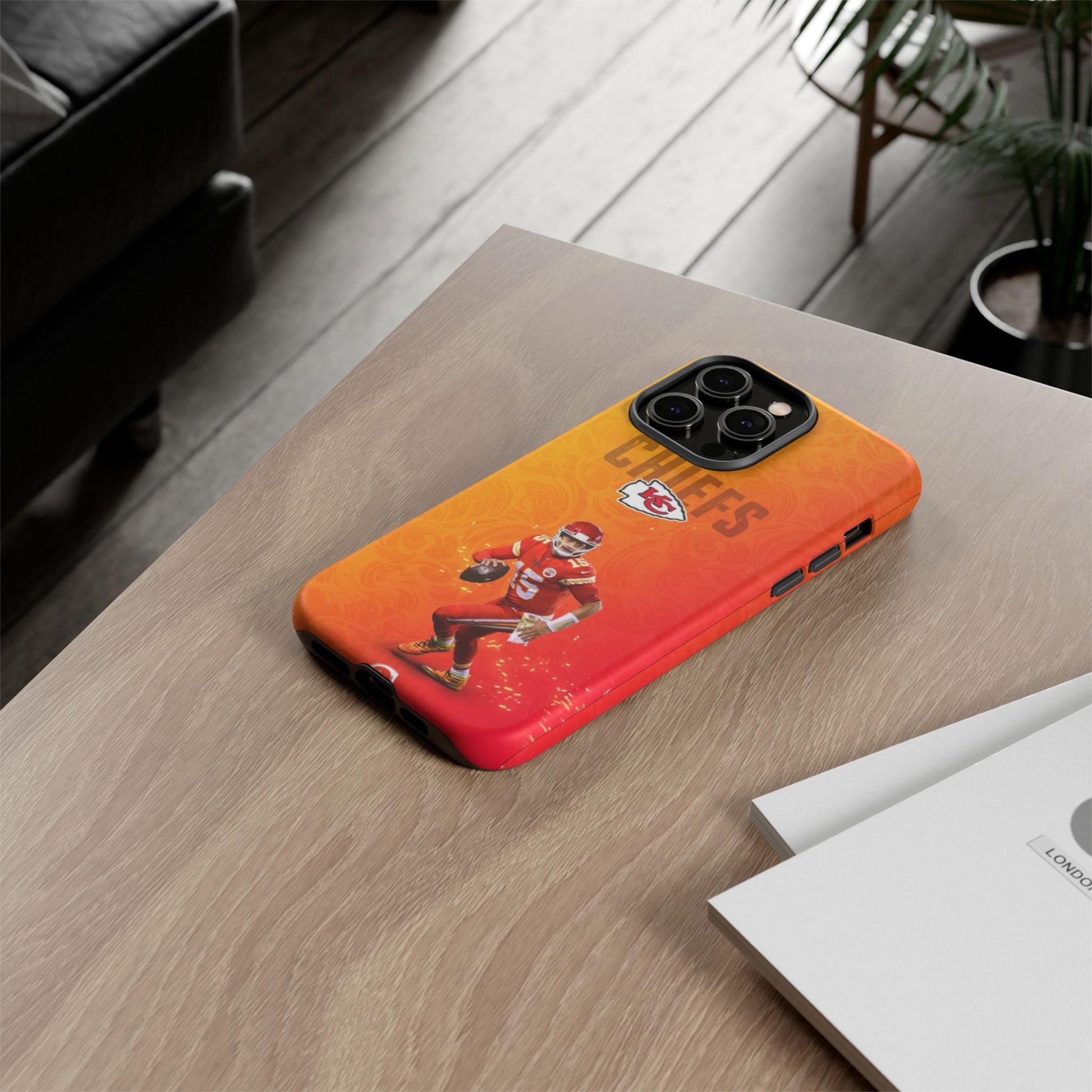 Kansas City Chiefs Patrick Mahomes Football Tough Cases for iPhones, Samsung, and Pixel