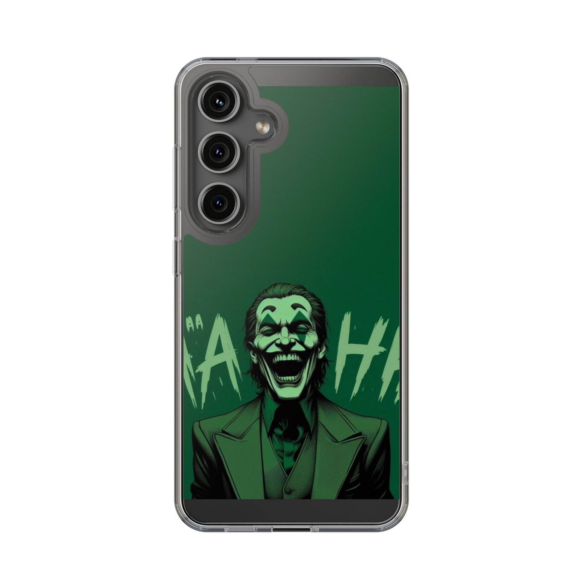 Phone Case, Comic book Inspired Design Joker Hahaha, Clear Phone Cover, Funny