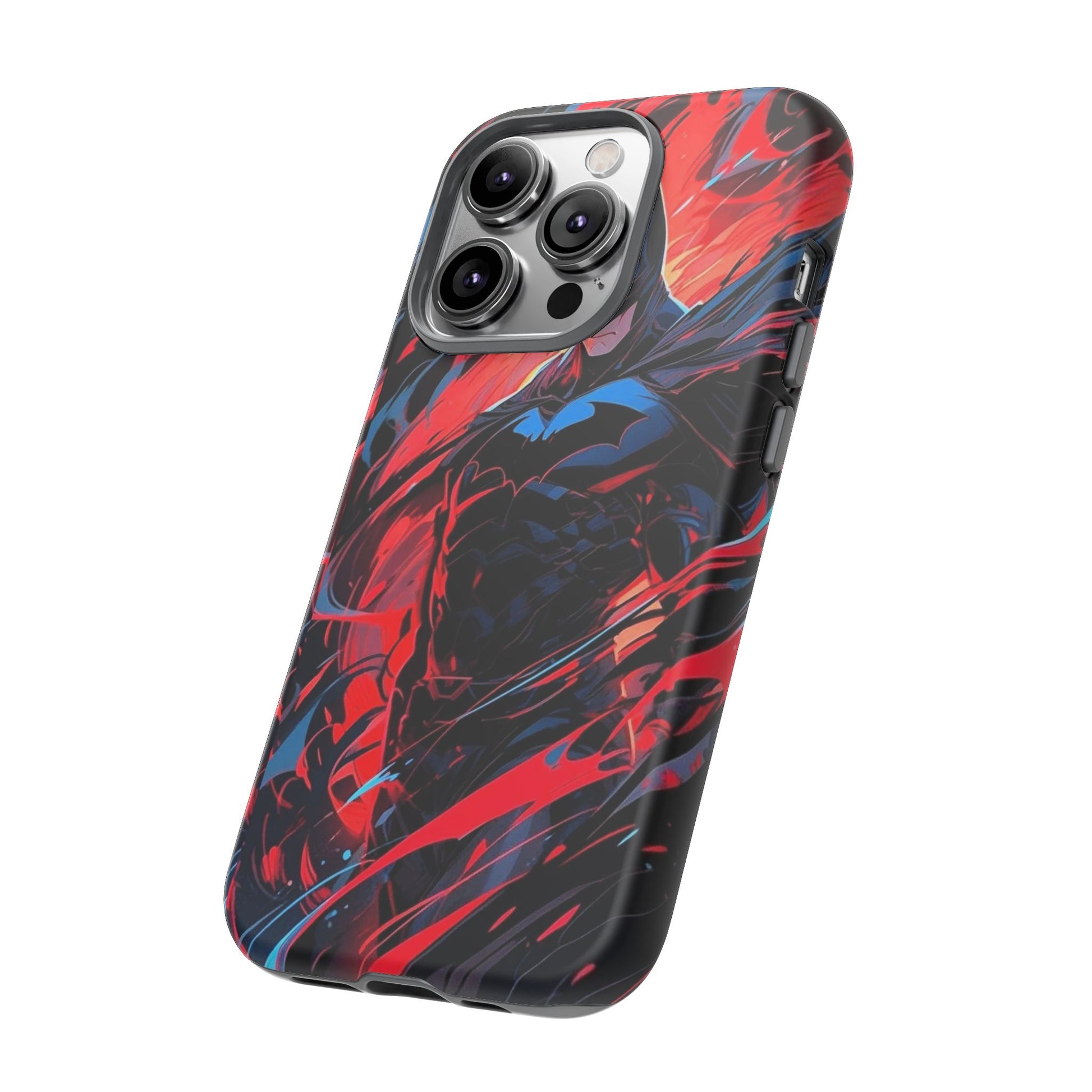 The Dark Knight Batman Art Tough Cases for iPhones, Samsung, and Pixel