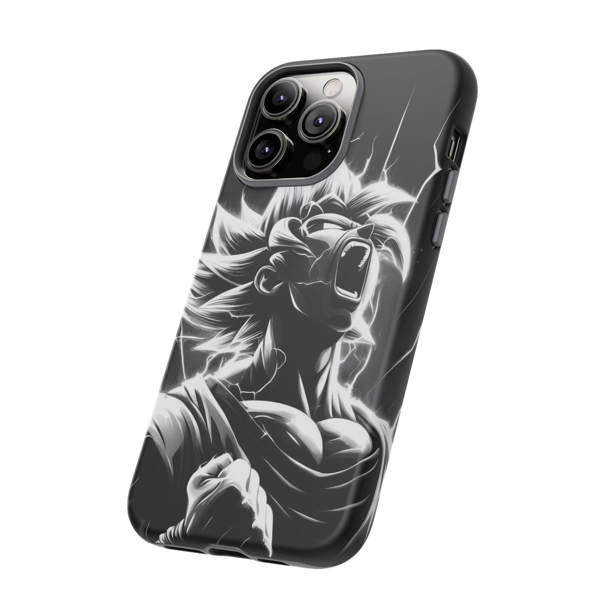 Anime Saiyan Rage Dragon ball Z Tough Cases for iPhones, Samsung, and Pixel