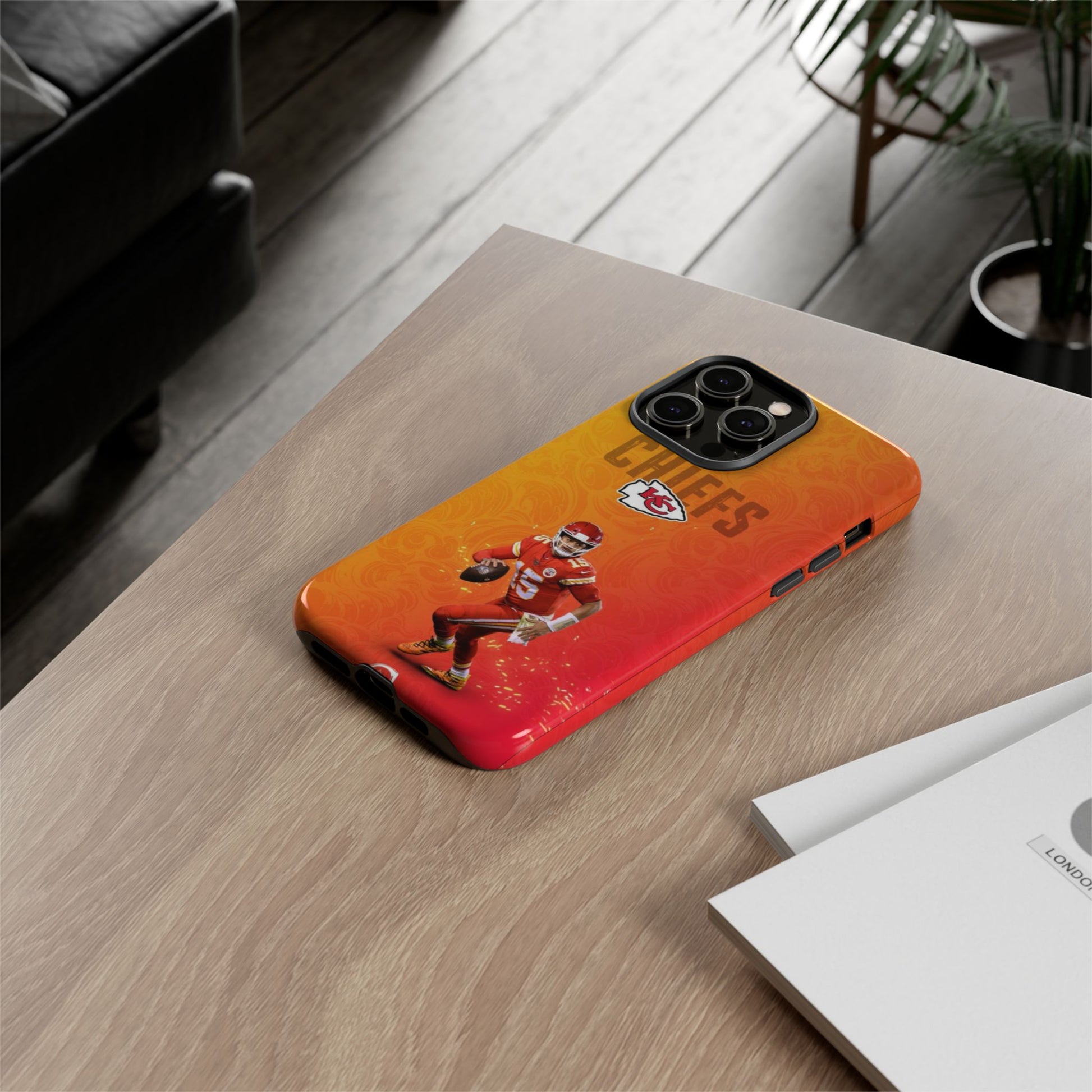Kansas City Chiefs Patrick Mahomes Football Tough Cases for iPhones, Samsung, and Pixel