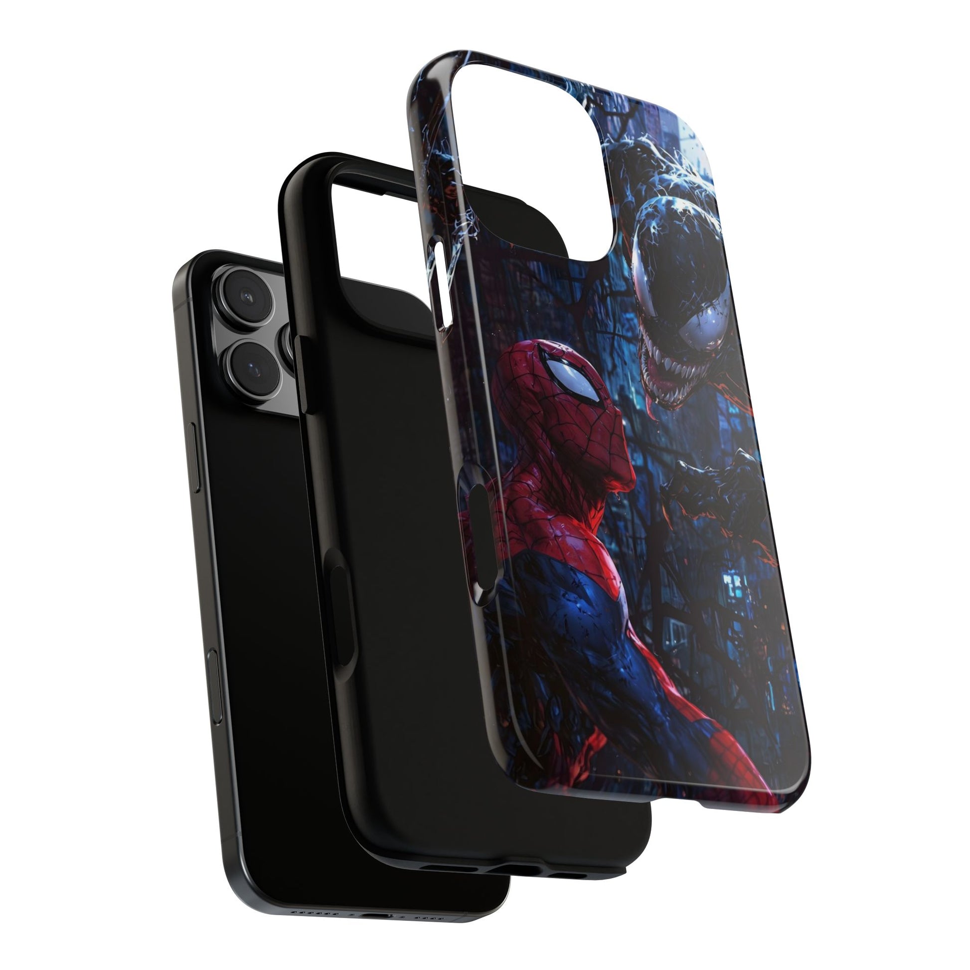 Venom x Spiderman Phone Case, Tough Cases for iPhones, Samsung, and Pixel