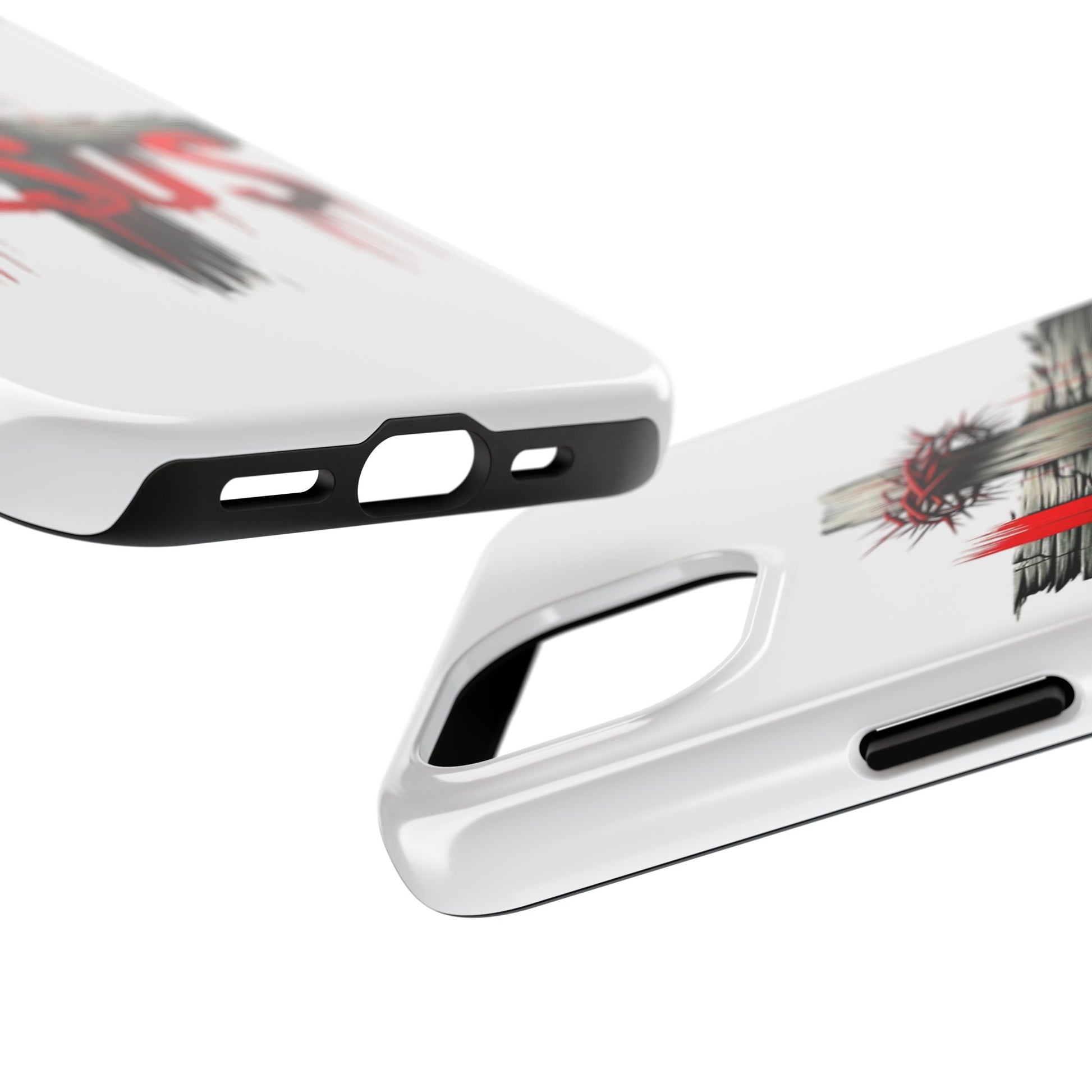 Jesus Cross and Crown Christian Theme Phone Cases for iPhones & Samsung Phones