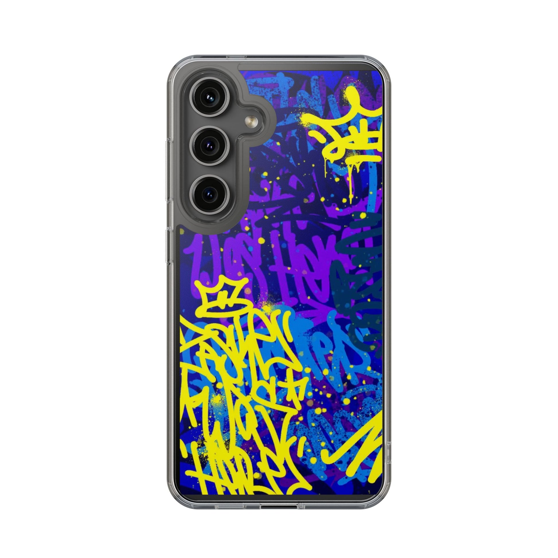 Phone Case, Graffiti Hip Hop Design for Select Iphones and Samsung, Clear Cover,