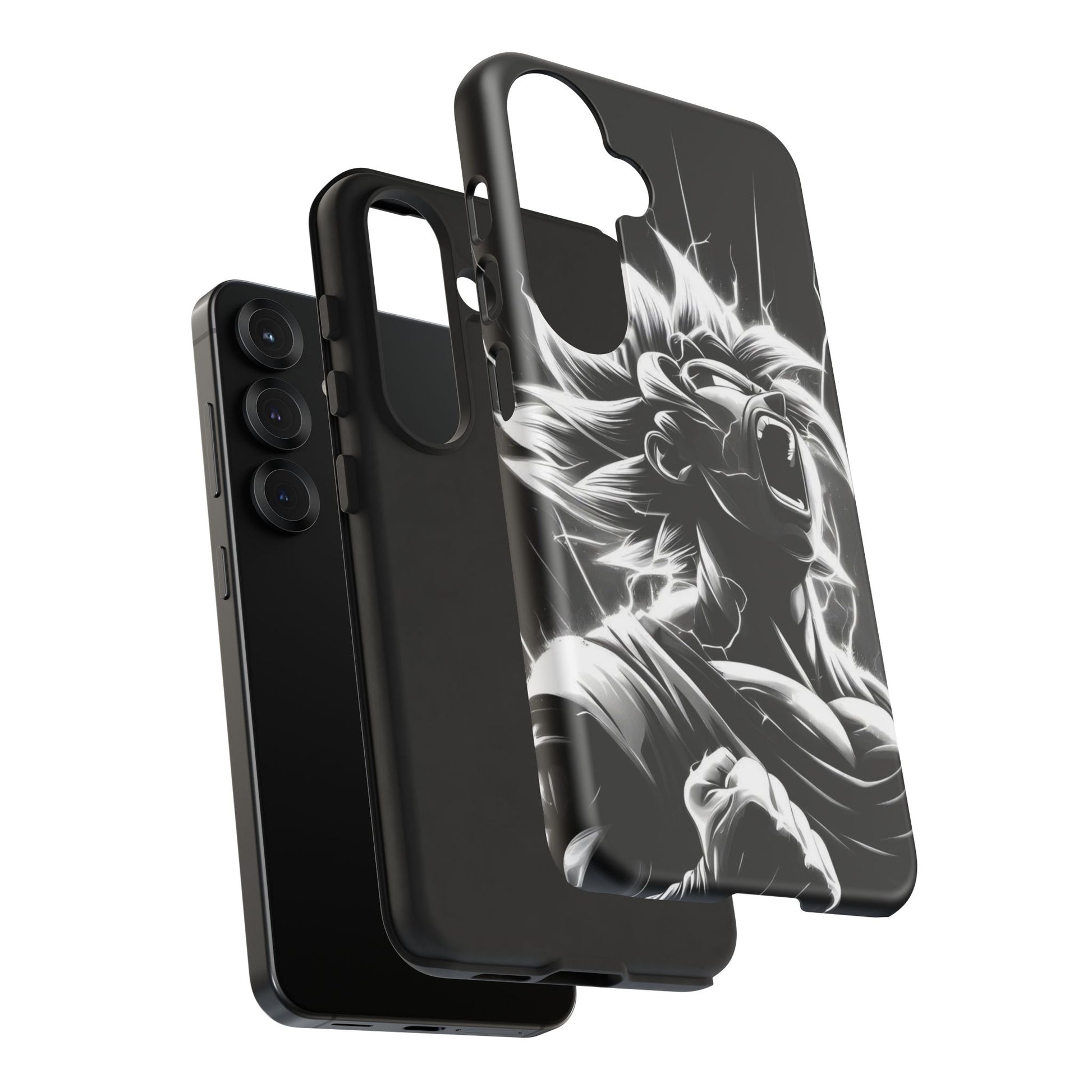 Anime Saiyan Rage Dragon ball Z Tough Cases for iPhones, Samsung, and Pixel